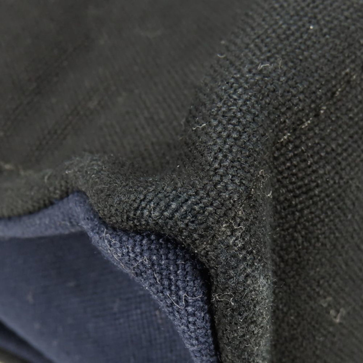 Hermes Black Navy Canvas Tote Bag (Pre-Owned)