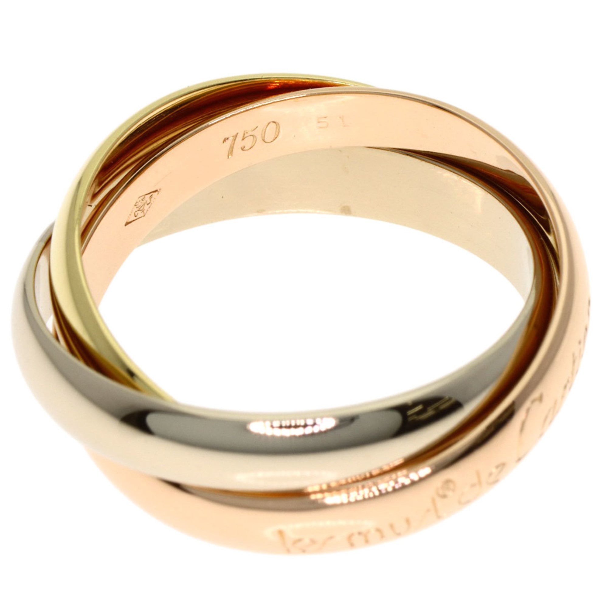 Cartier Yellow Gold (18K) Pink Gold (18K) White Gold (18K) Band Ring (Pre-Owned)