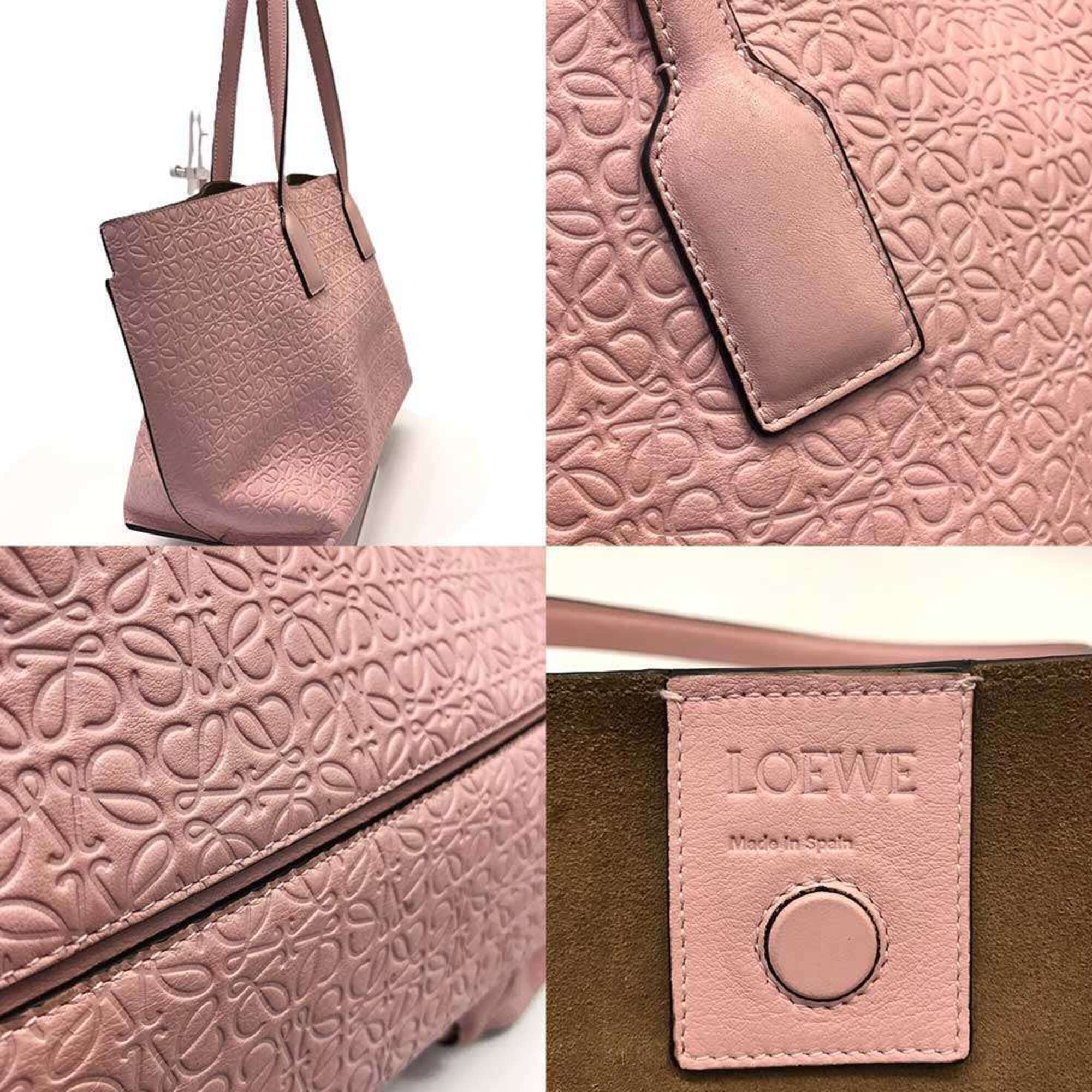 Loewe Pink Leather Tote Bag (Pre-Owned)