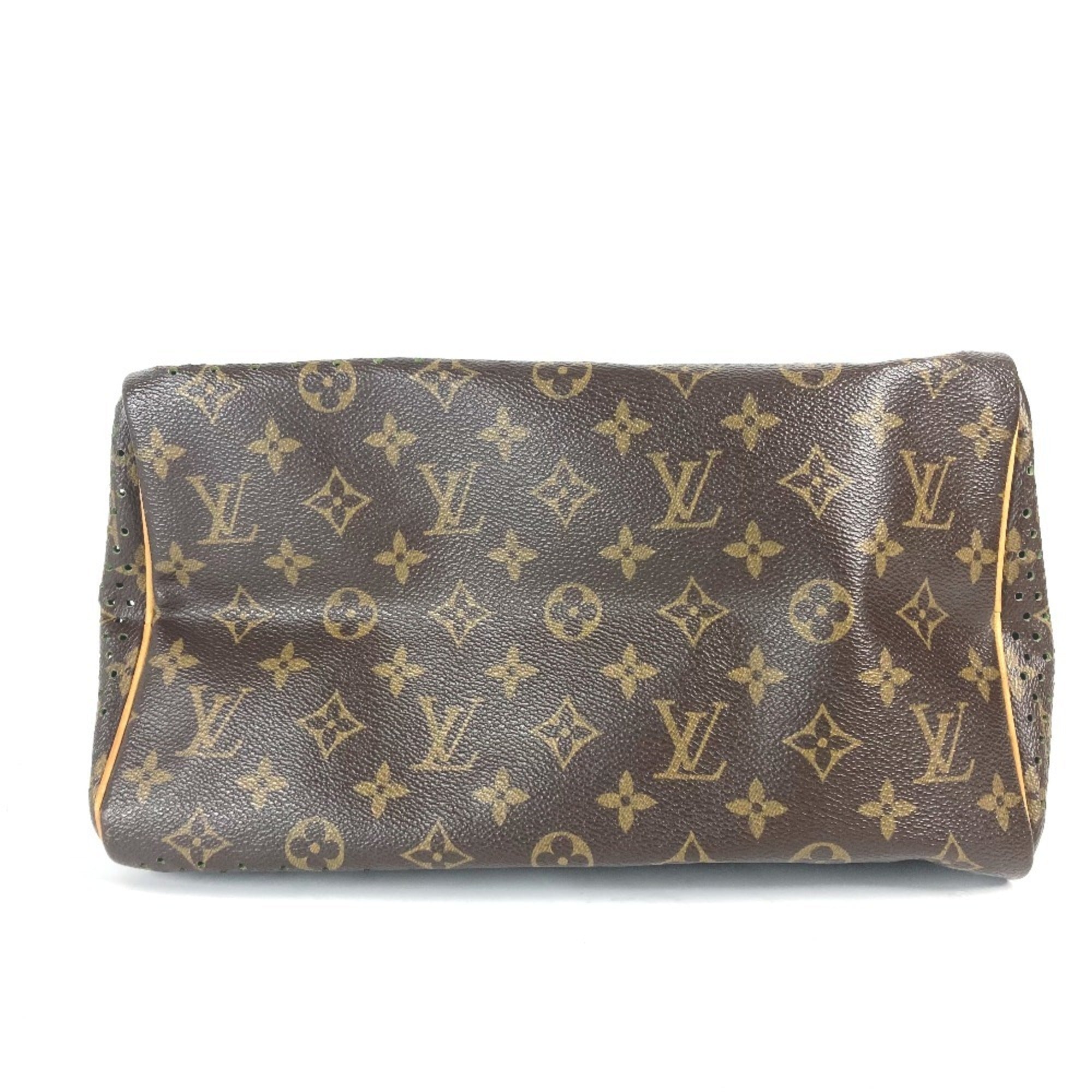 Louis Vuitton Brown Green Monogram Boston Bag Handbag (Pre-Owned)