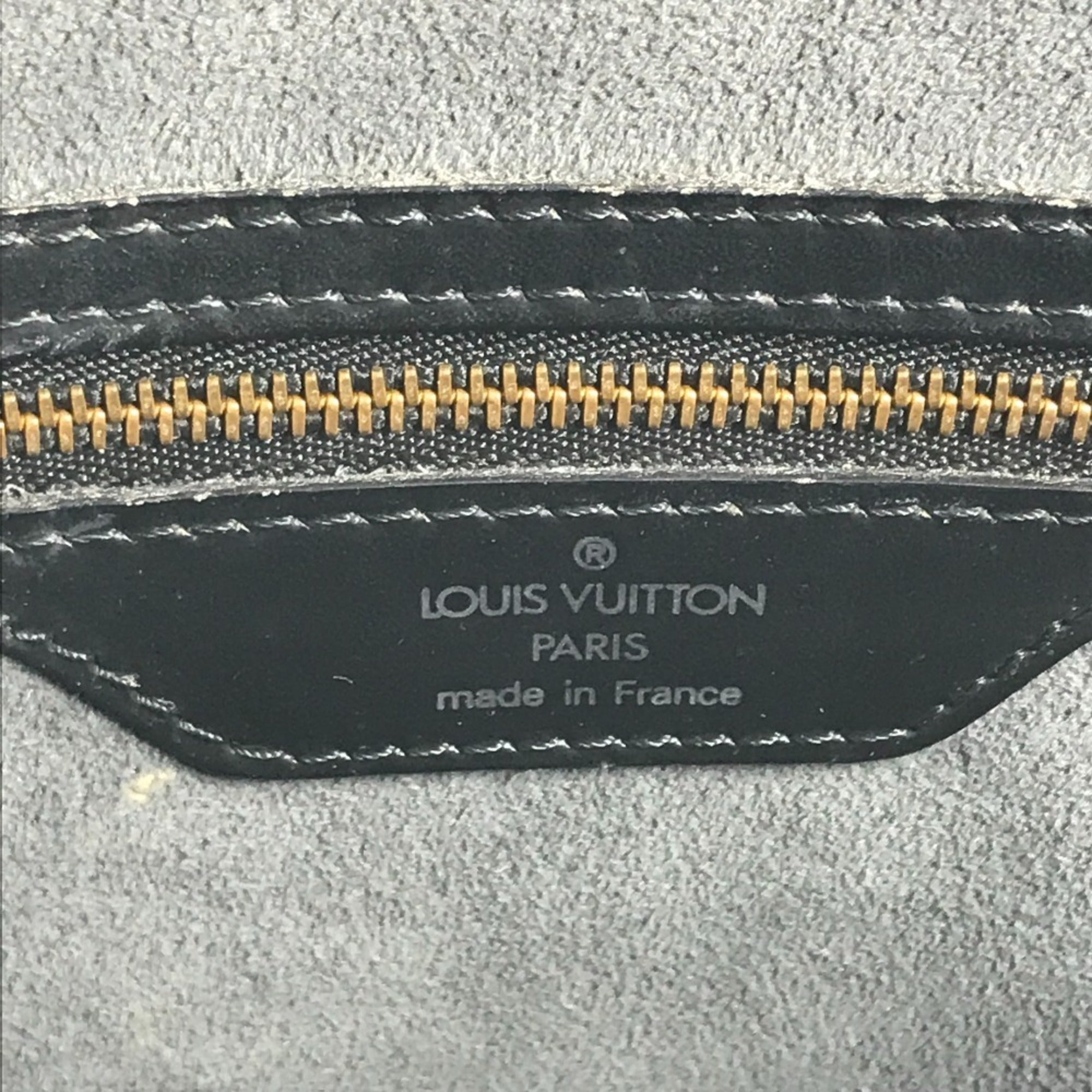 Louis Vuitton Black Noir Epi Leather Shoulder Bag Tote Bag (Pre-Owned)