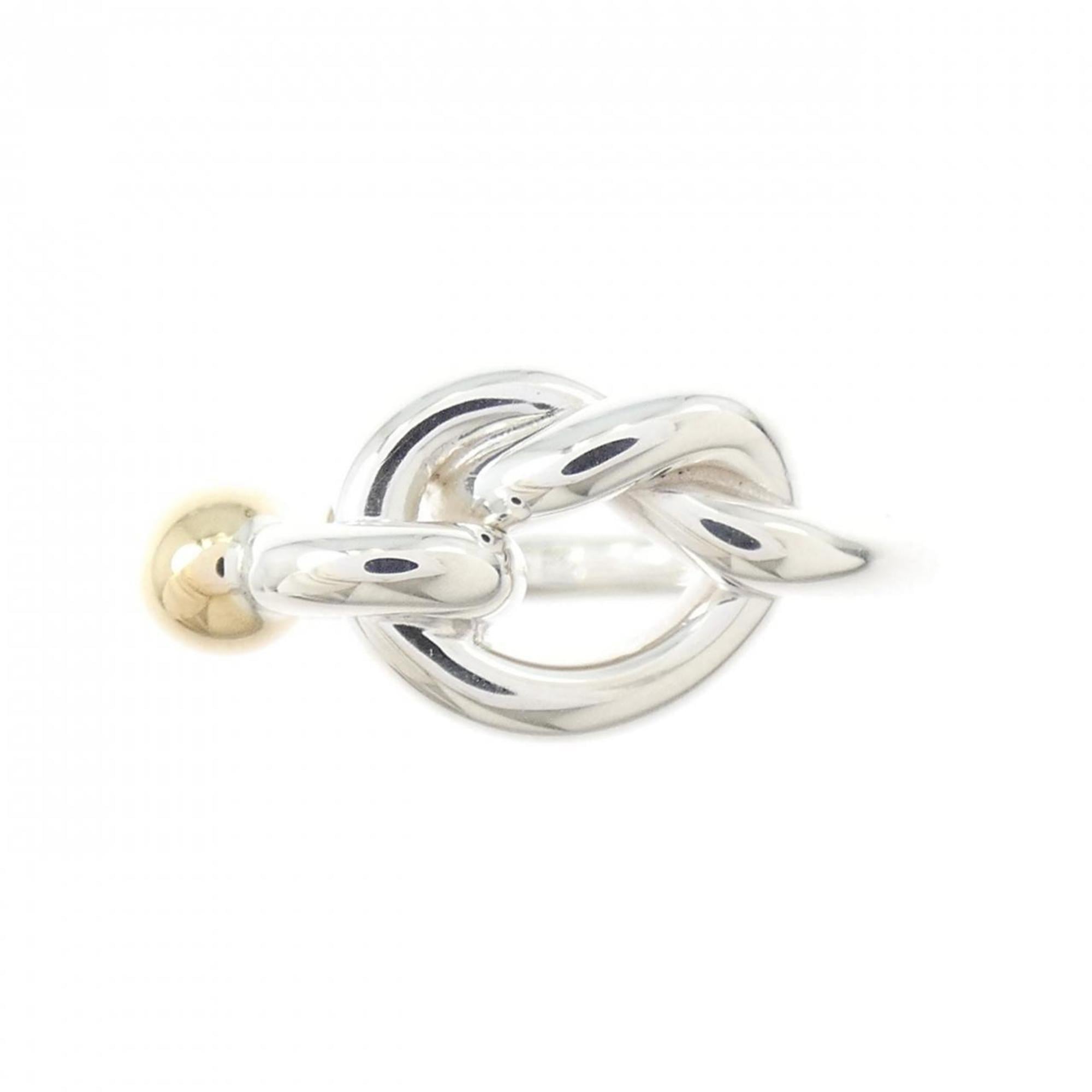 Tiffany Gold Silver Yellow Gold (18K) Silver 925 Band Ring (Pre-Owned)