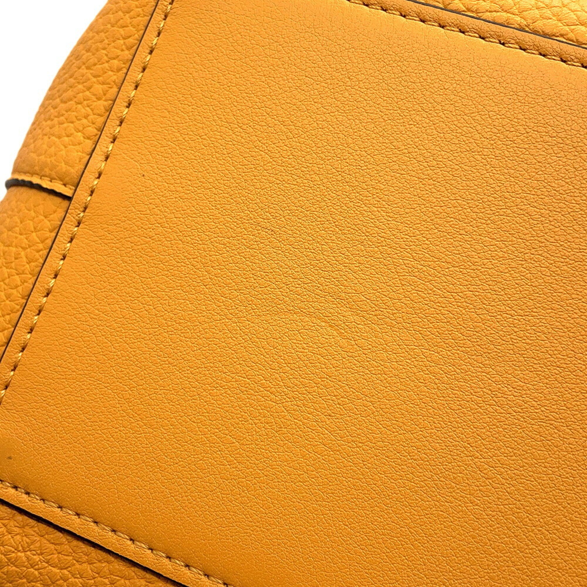Loewe Yellow Leather Handbag Shoulder Bag Tote Bag (Pre-Owned)