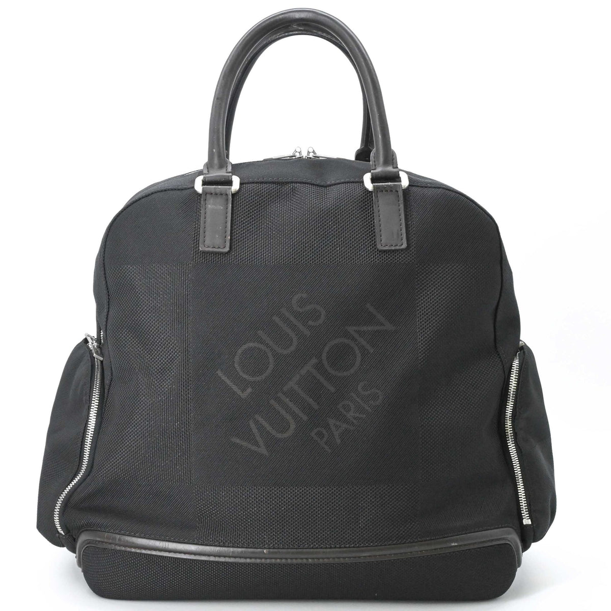 Louis Vuitton Damier Geant Black Damier Geant Leather Boston Bag Handbag (Pre-Owned)