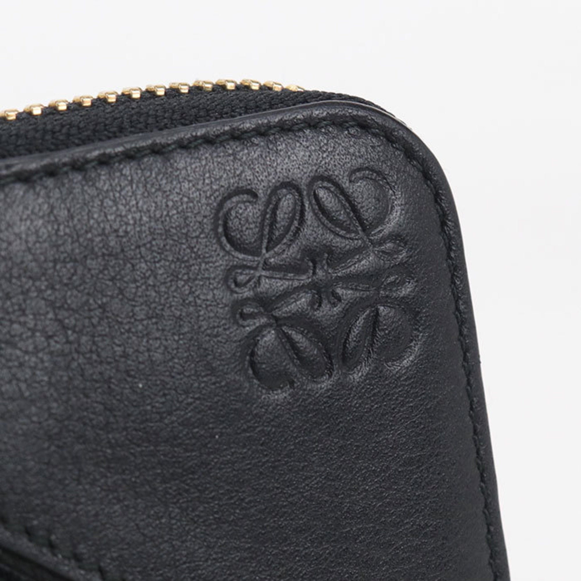 Loewe Black Leather Coin Purse/Coin Case (Pre-Owned)