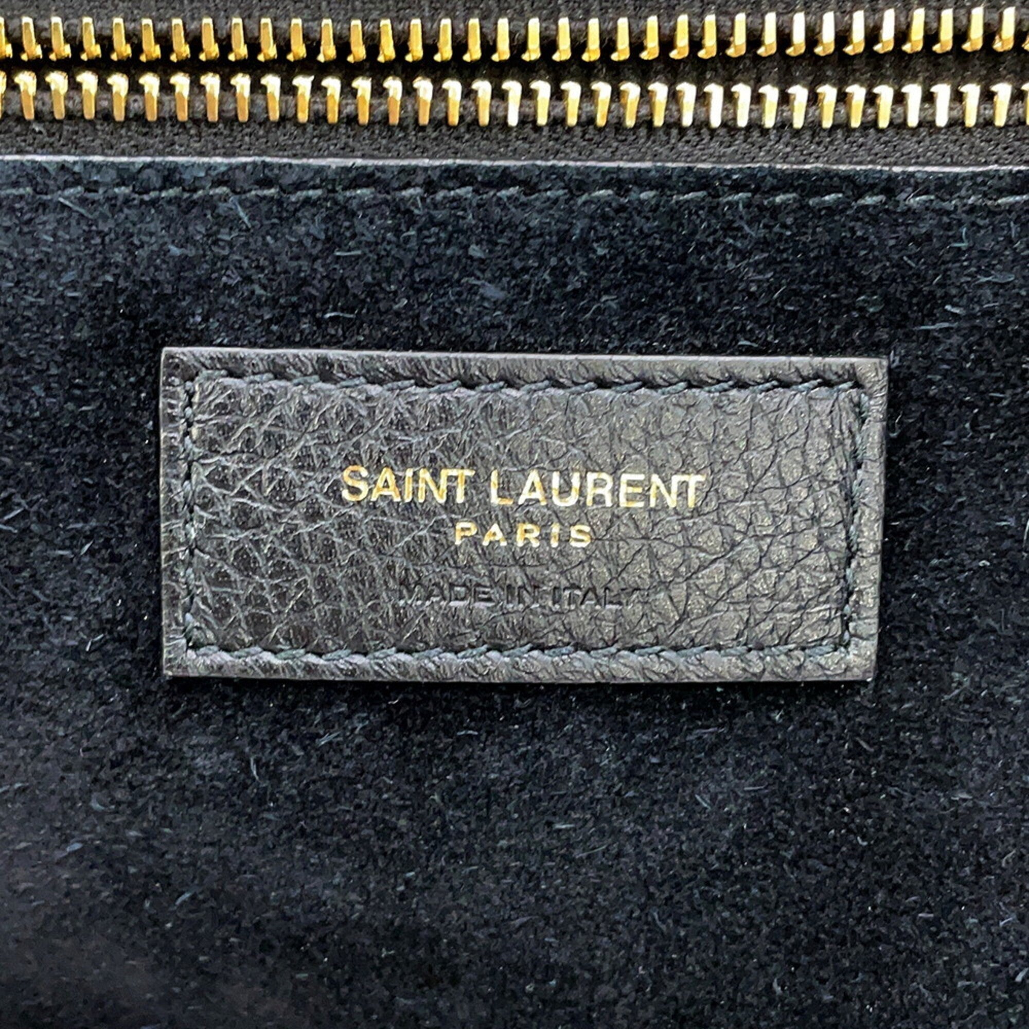 Yves Saint Laurent Black Handbag Tote Bag (Pre-Owned)