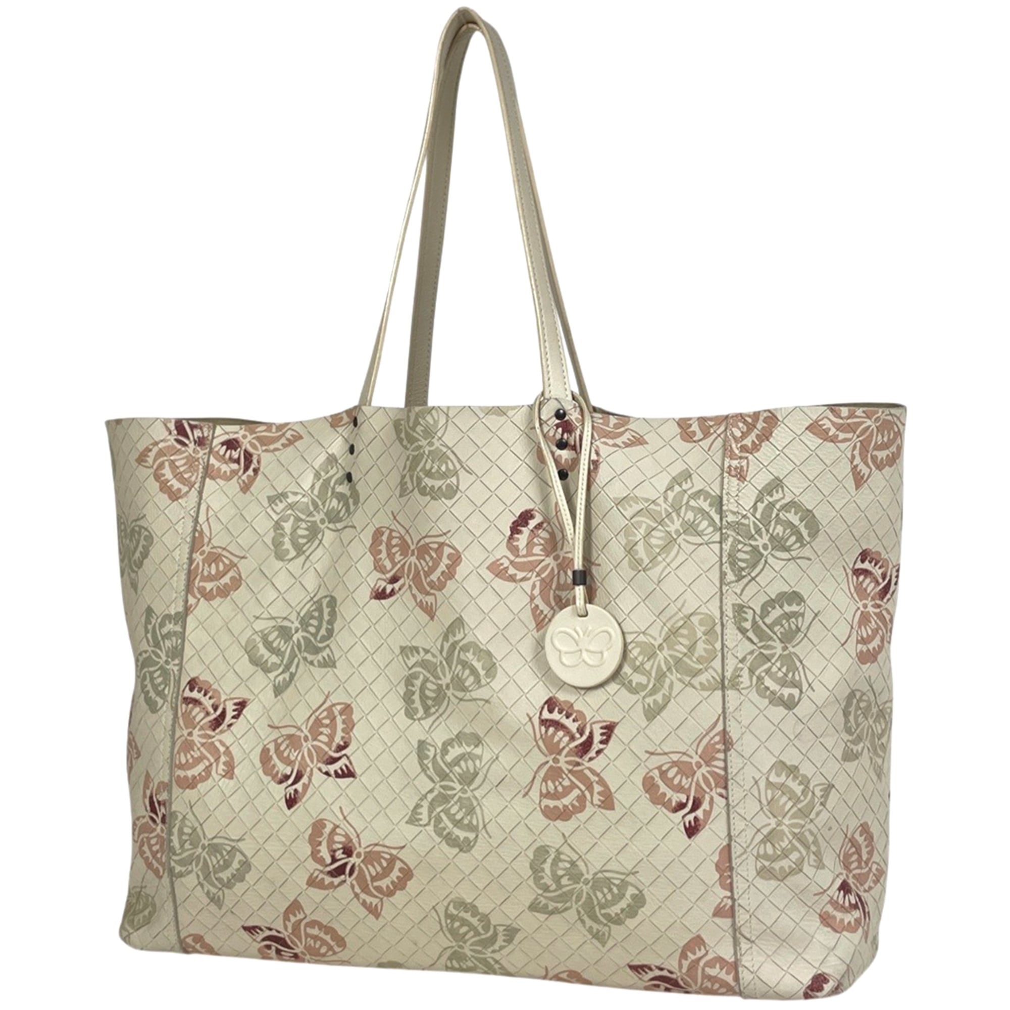 Bottega Veneta Beige Leather Tote Bag (Pre-Owned)