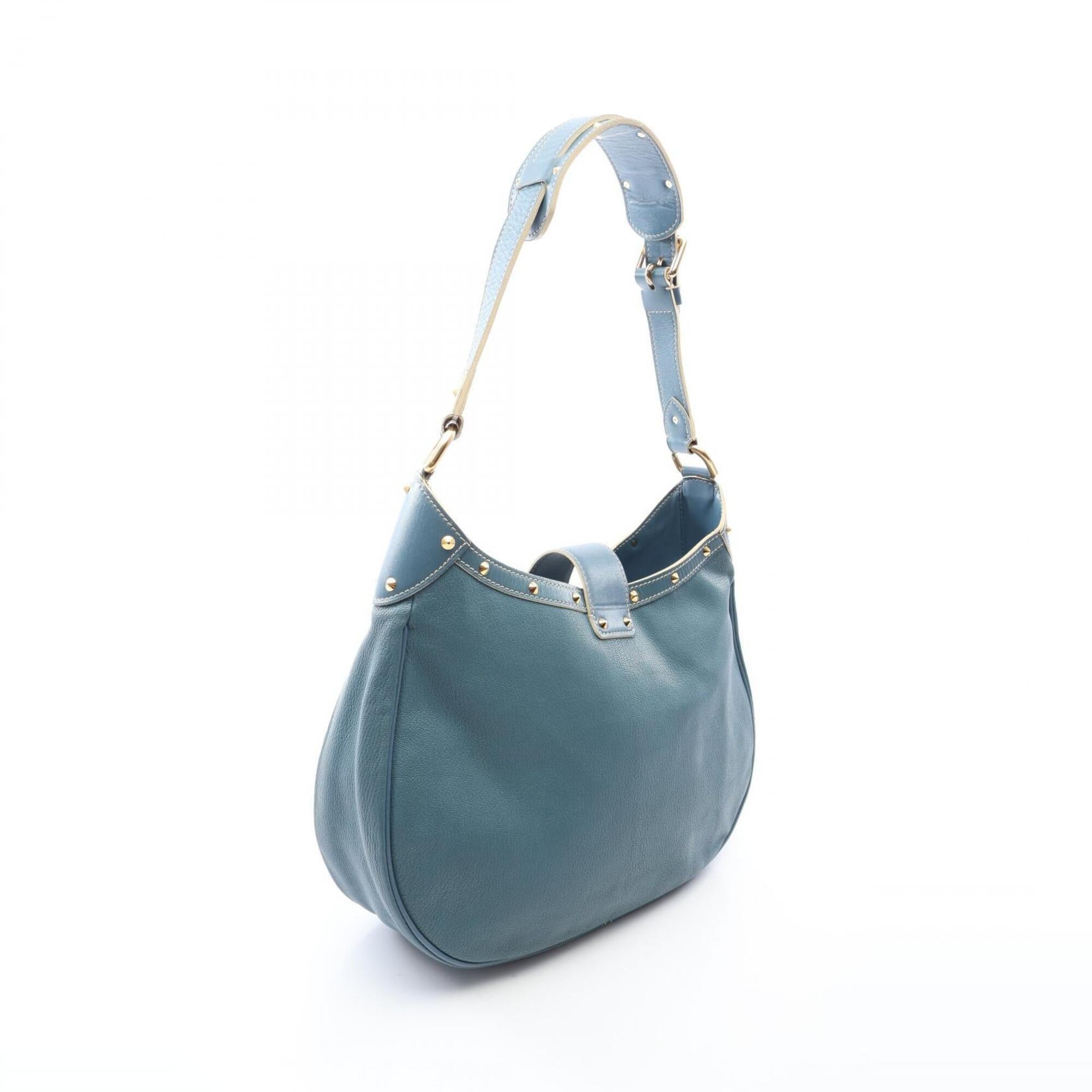 Louis Vuitton Blue Suhali Leather Handbag Shoulder Bag (Pre-Owned)
