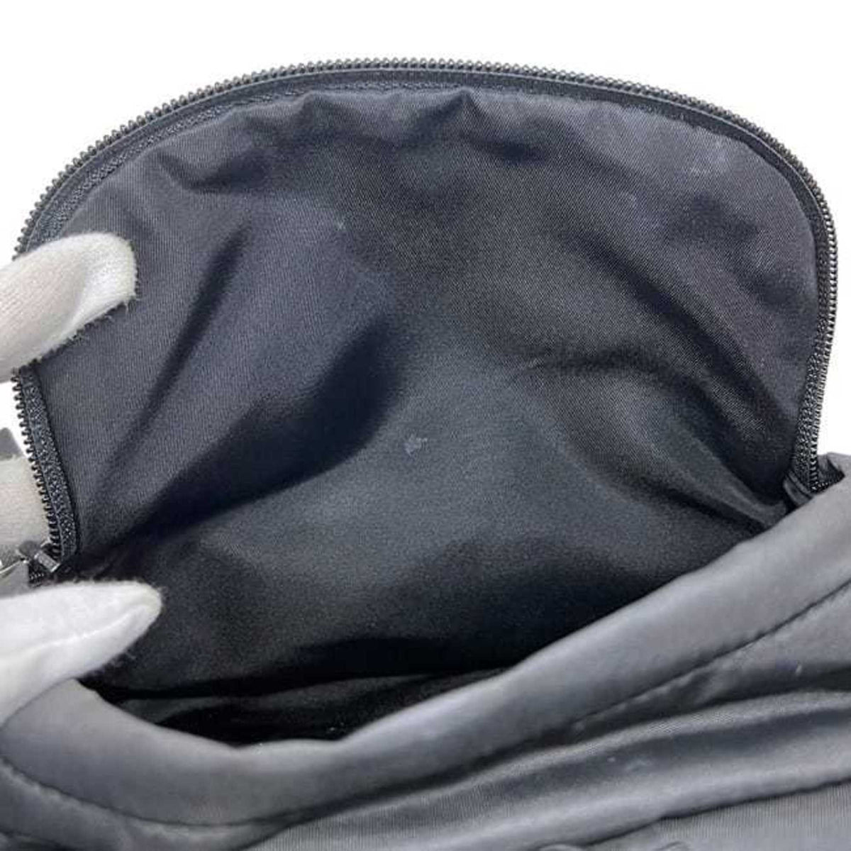 Prada Black Nero Nylon Leather Backpack (Pre-Owned)