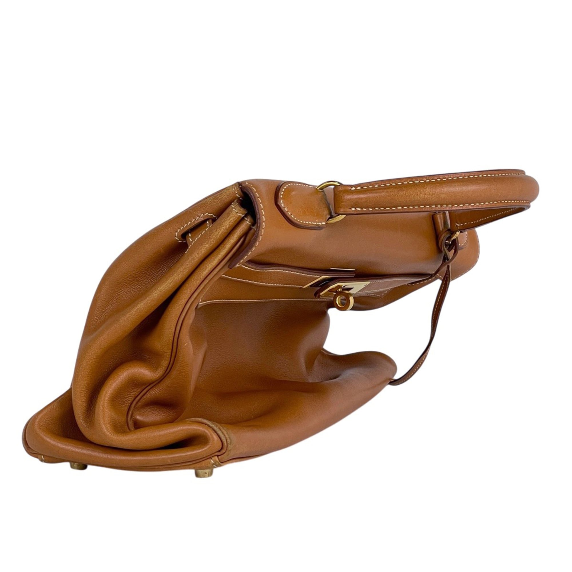 Hermes Kelly Brown Gulliver Leather Handbag (Pre-Owned)