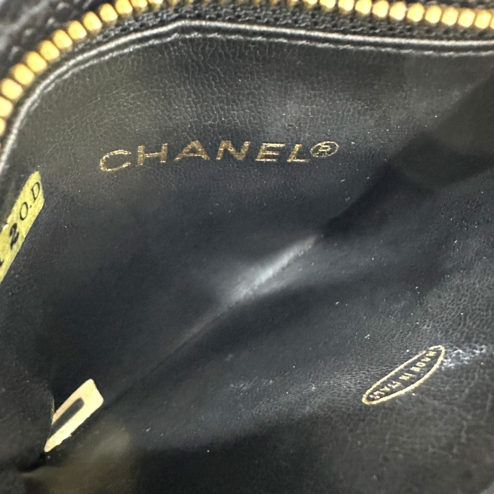 Chanel Black Leather Pouch (Pre-Owned)