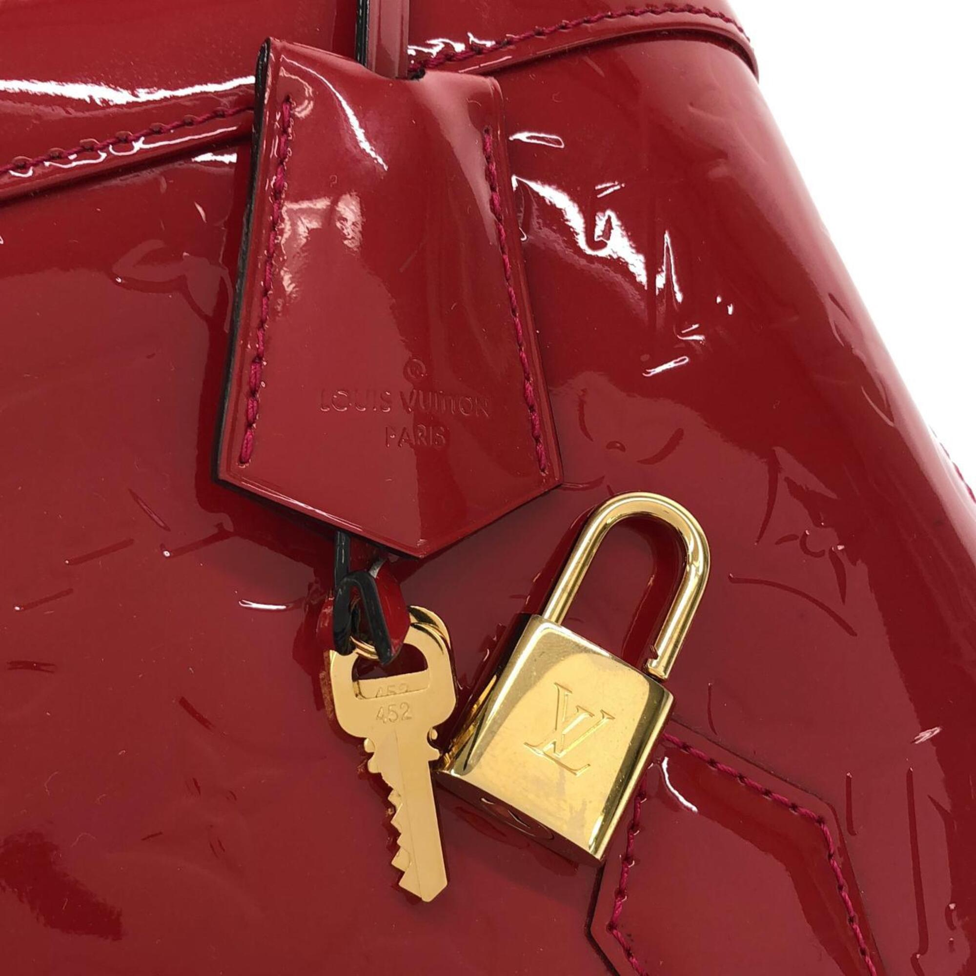 Louis Vuitton Vernis Cerise Leather Handbag (Pre-Owned)