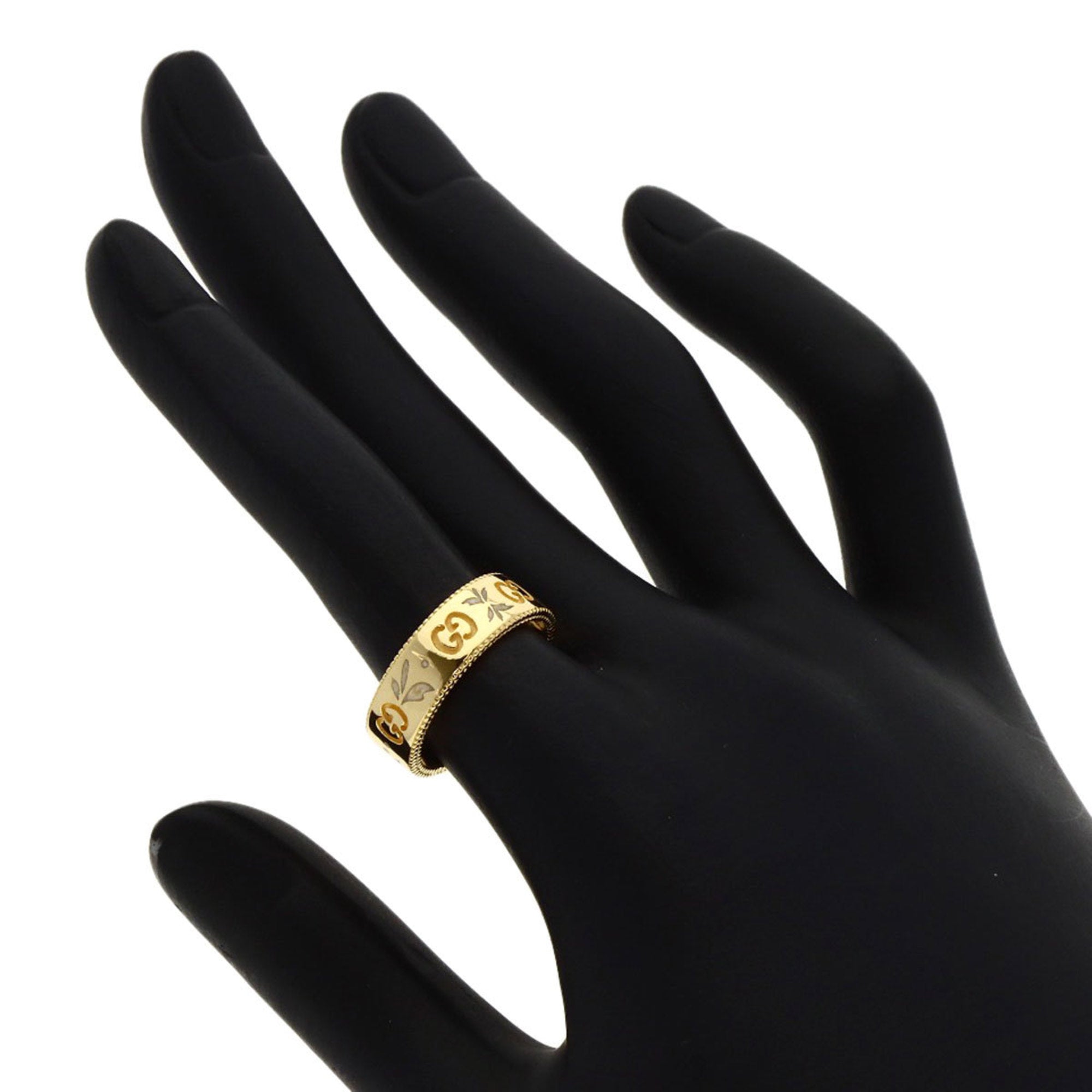Gucci Icon Yellow Gold (18K) Band Ring (Pre-Owned)