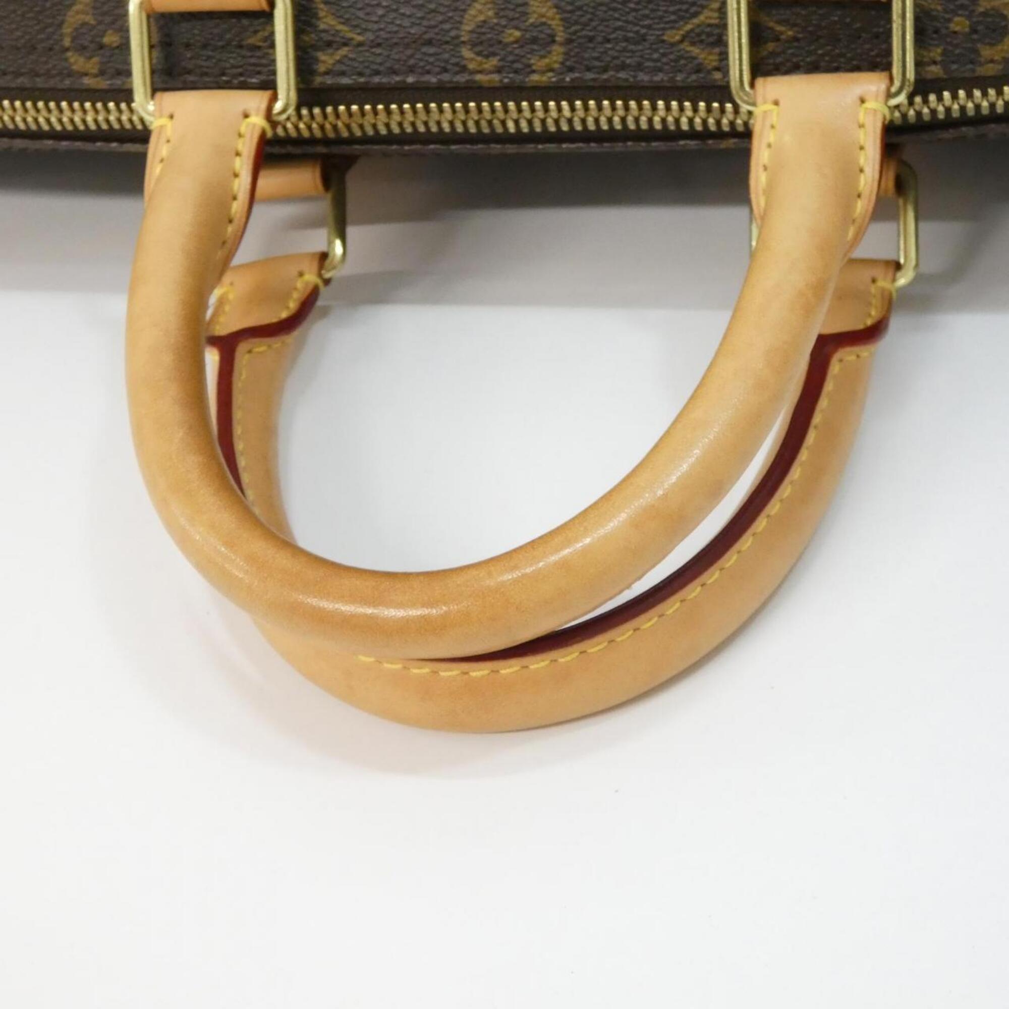 Louis Vuitton Marron Coated Canvas Boston Bag (Pre-Owned)