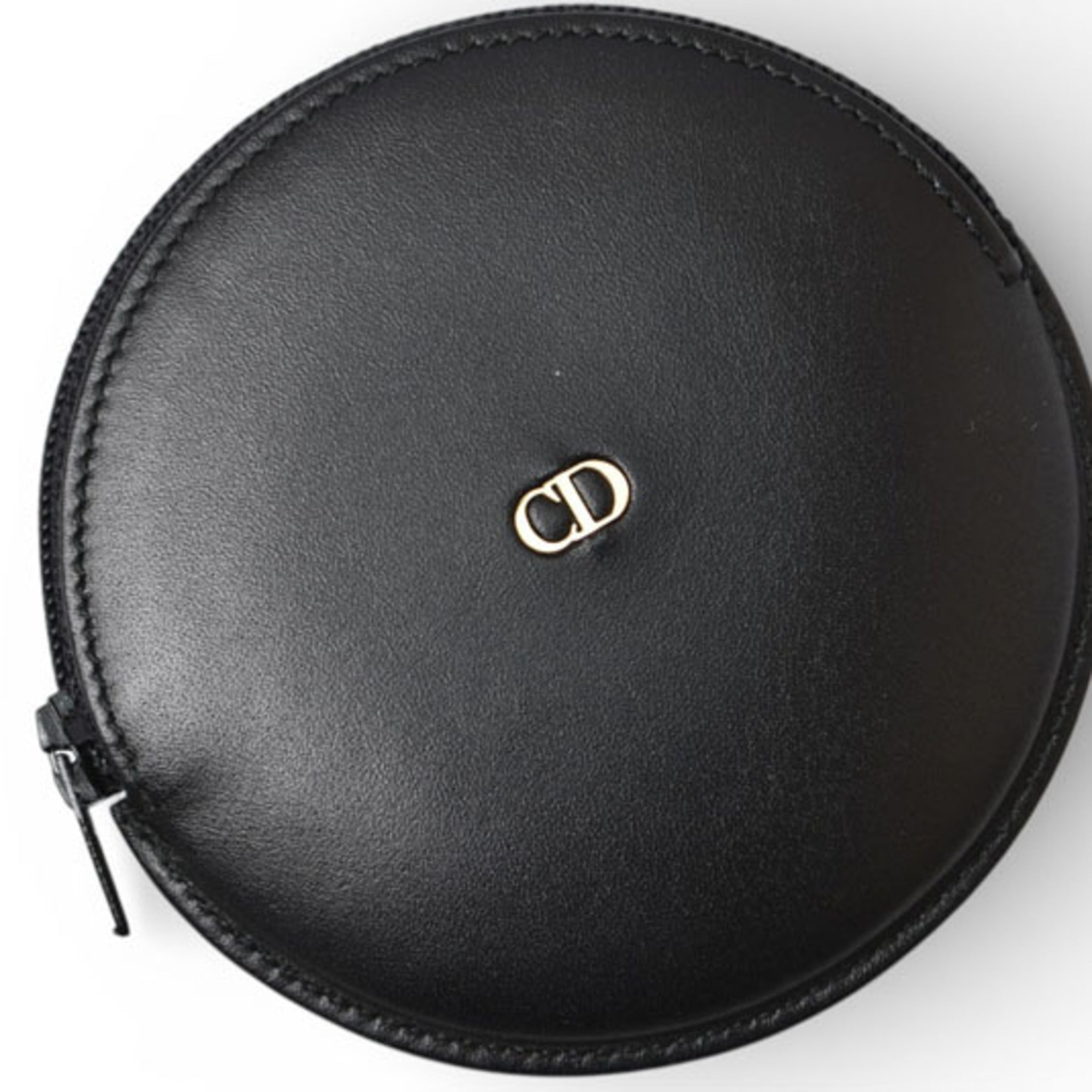 Christian Dior Black Leather Coin Purse/Coin Case (Pre-Owned)