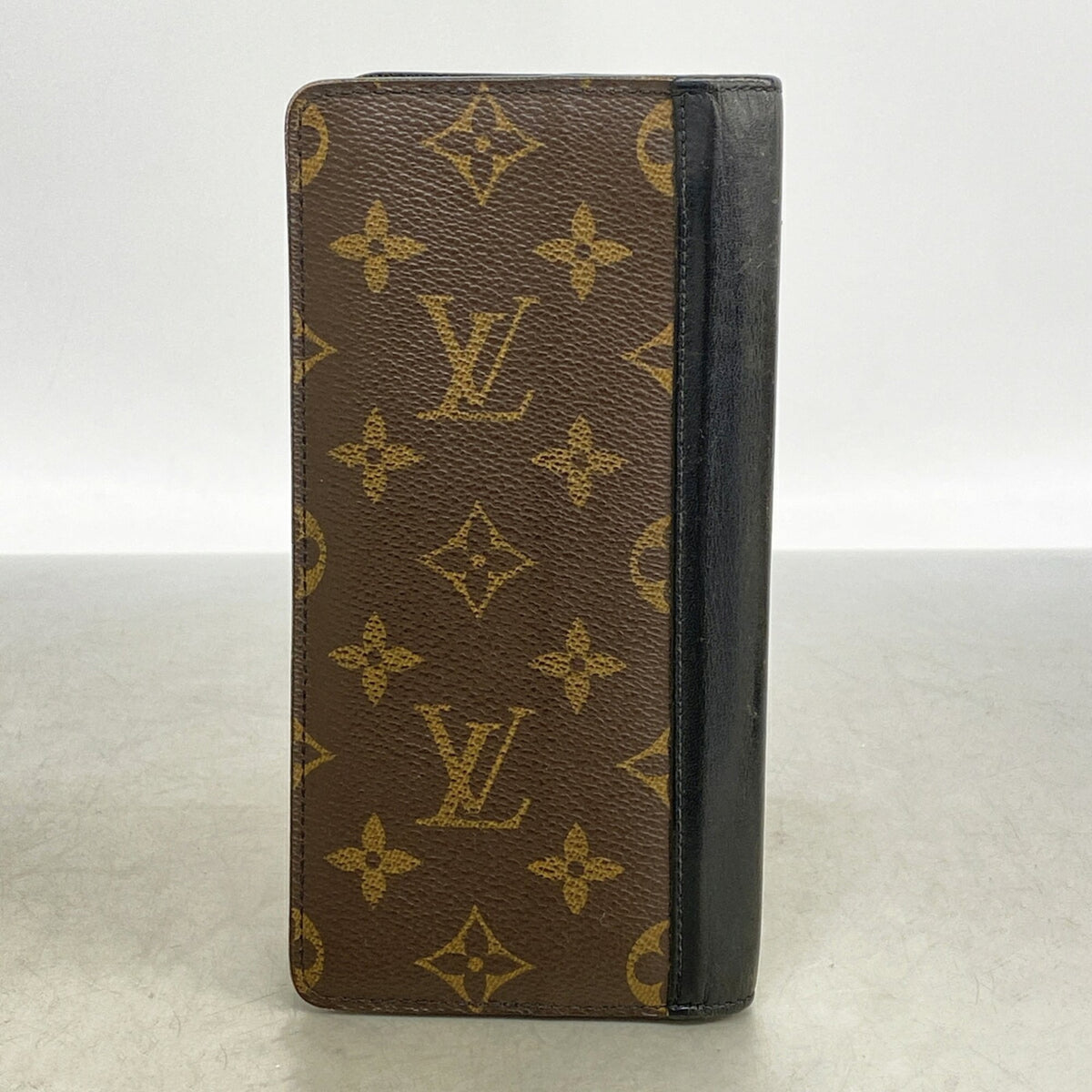 Louis Vuitton Black Brown Long Wallet (Bi-Fold) (Pre-Owned)