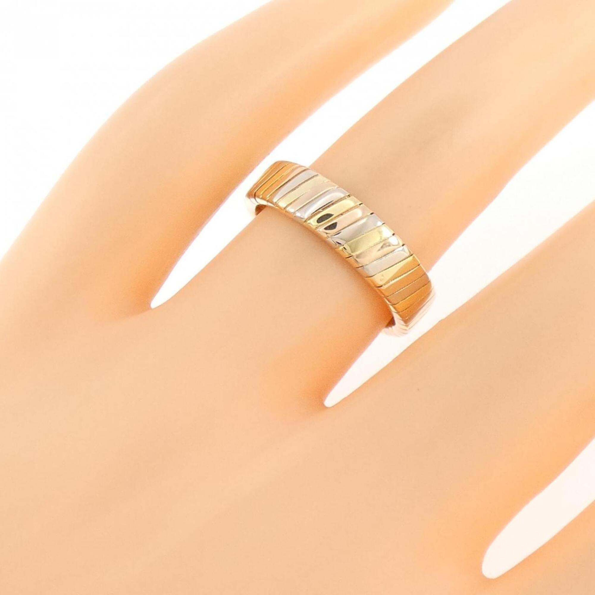 Bvlgari Yellow Gold (18K) Pink Gold (18K) White Gold (18K) Band Ring (Pre-Owned)