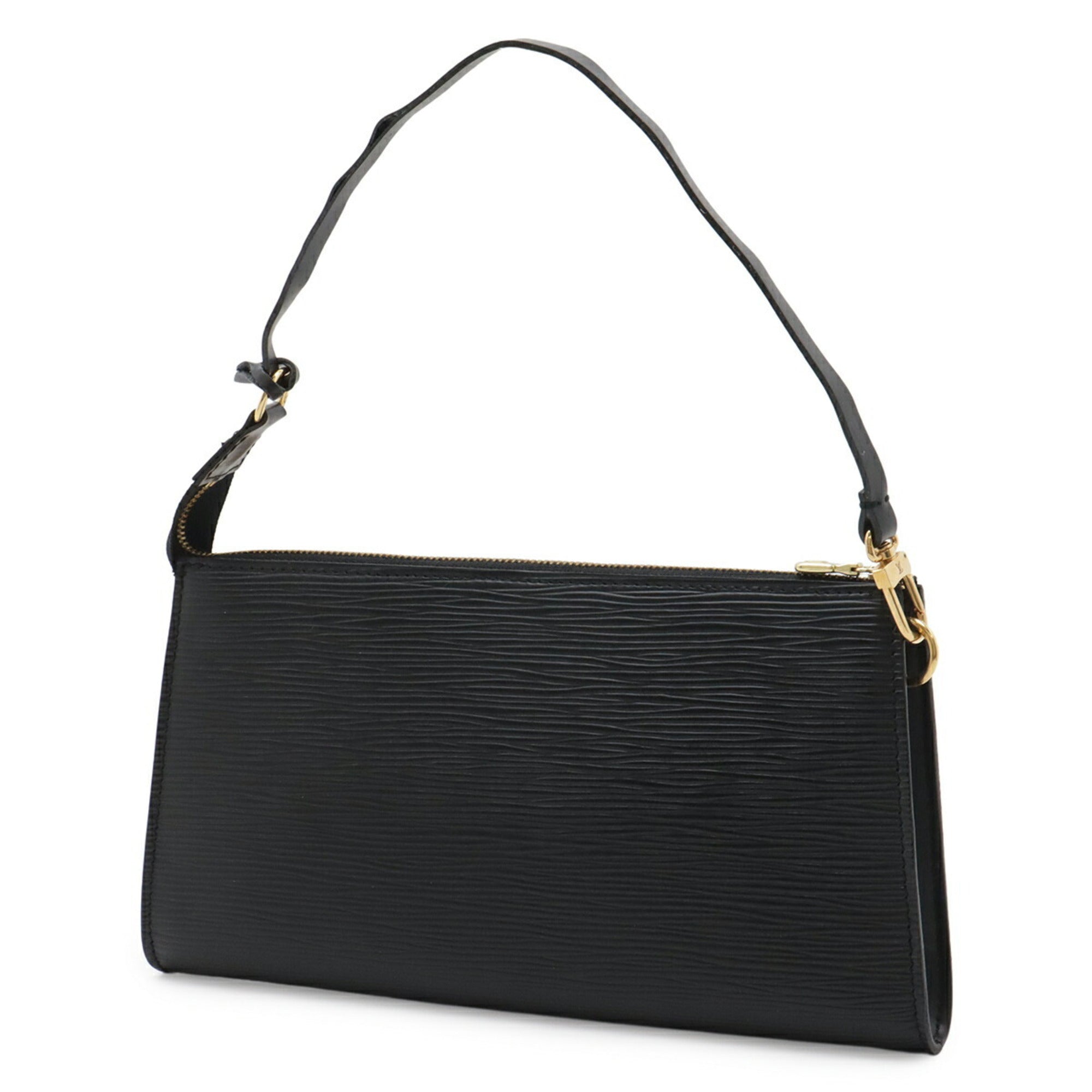 Louis Vuitton Epi Black Noir Epi Leather Handbag Pochette (Pre-Owned)