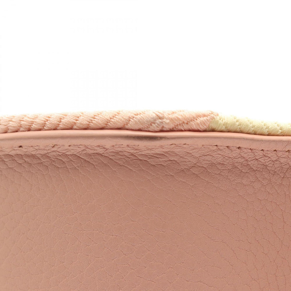 Burberry Pink Yellow Canvas Leather Handbag Shoulder Bag (Pre-Owned)