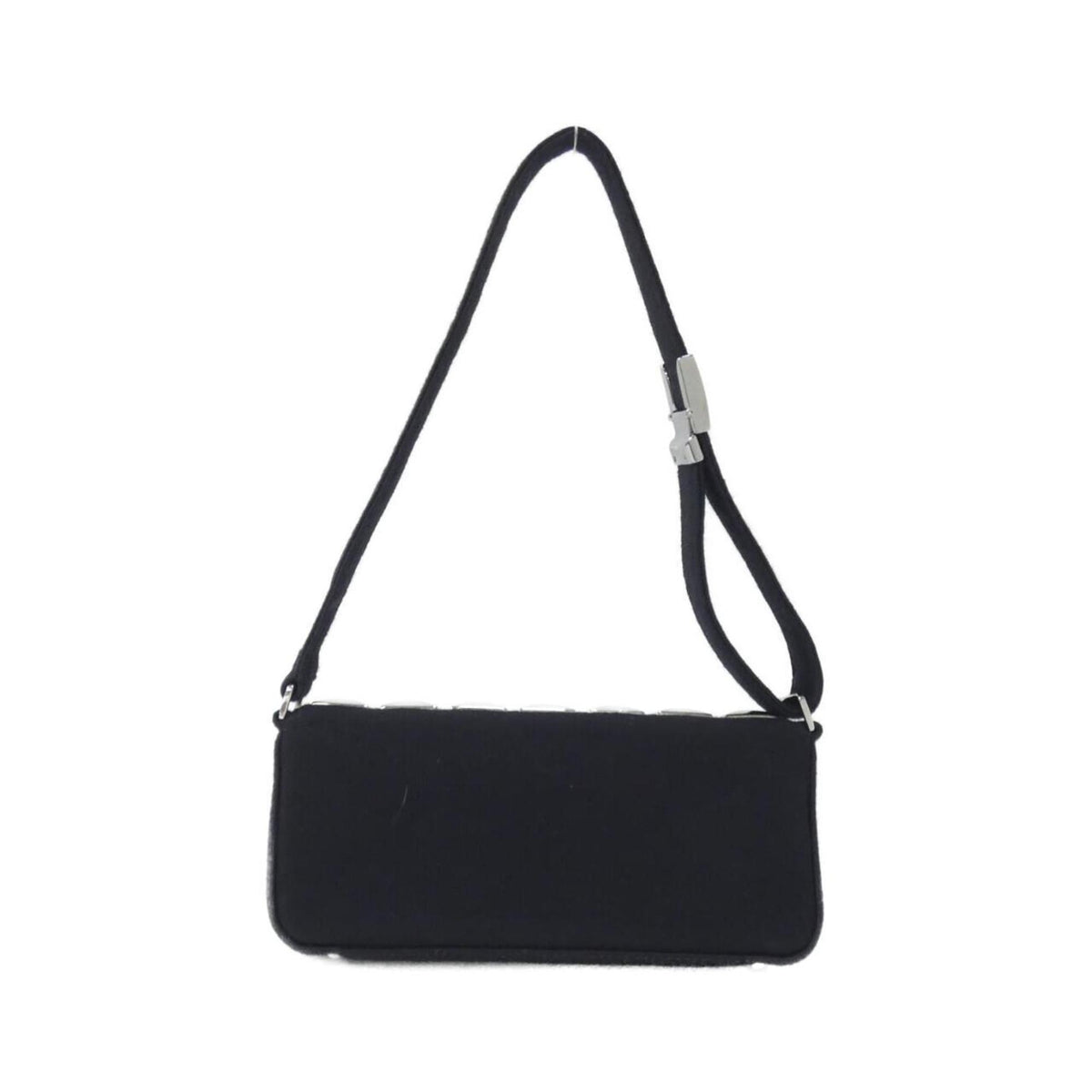 Chanel Black Canvas Shoulder Bag (Pre-Owned)