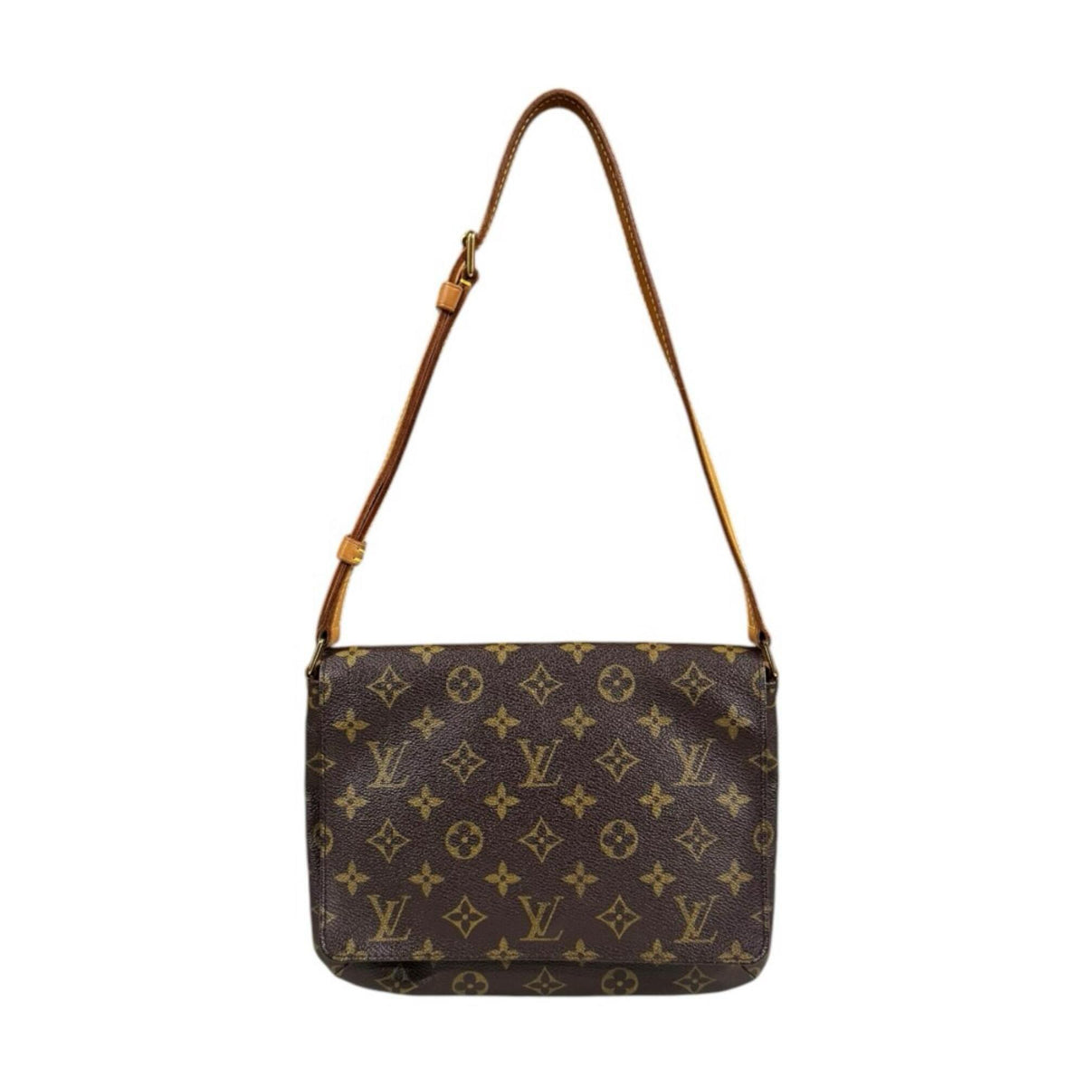 Louis Vuitton Brown Monogram Canvas Shoulder Bag (Pre-Owned)