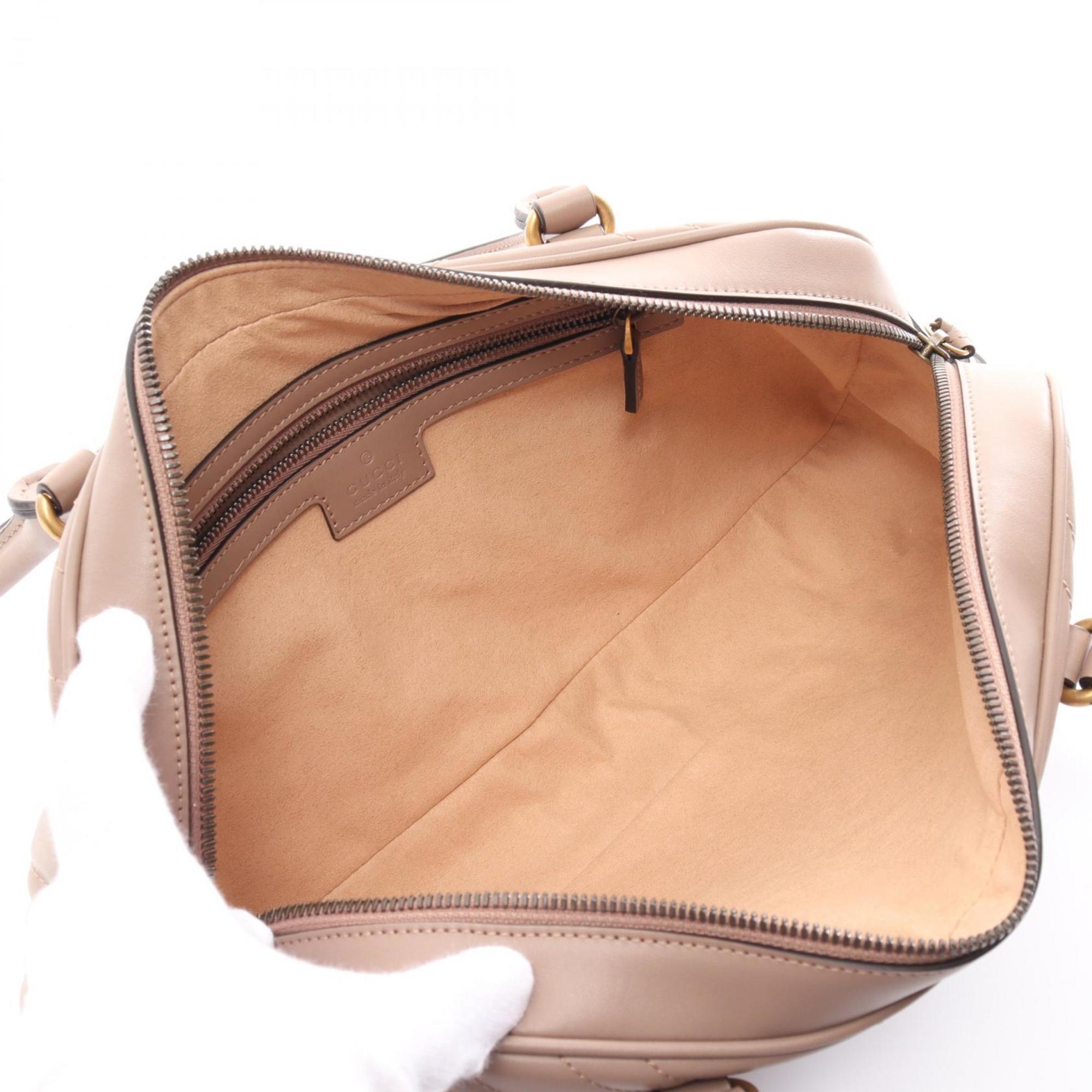 Gucci Pink Leather Tote Bag (Pre-Owned)