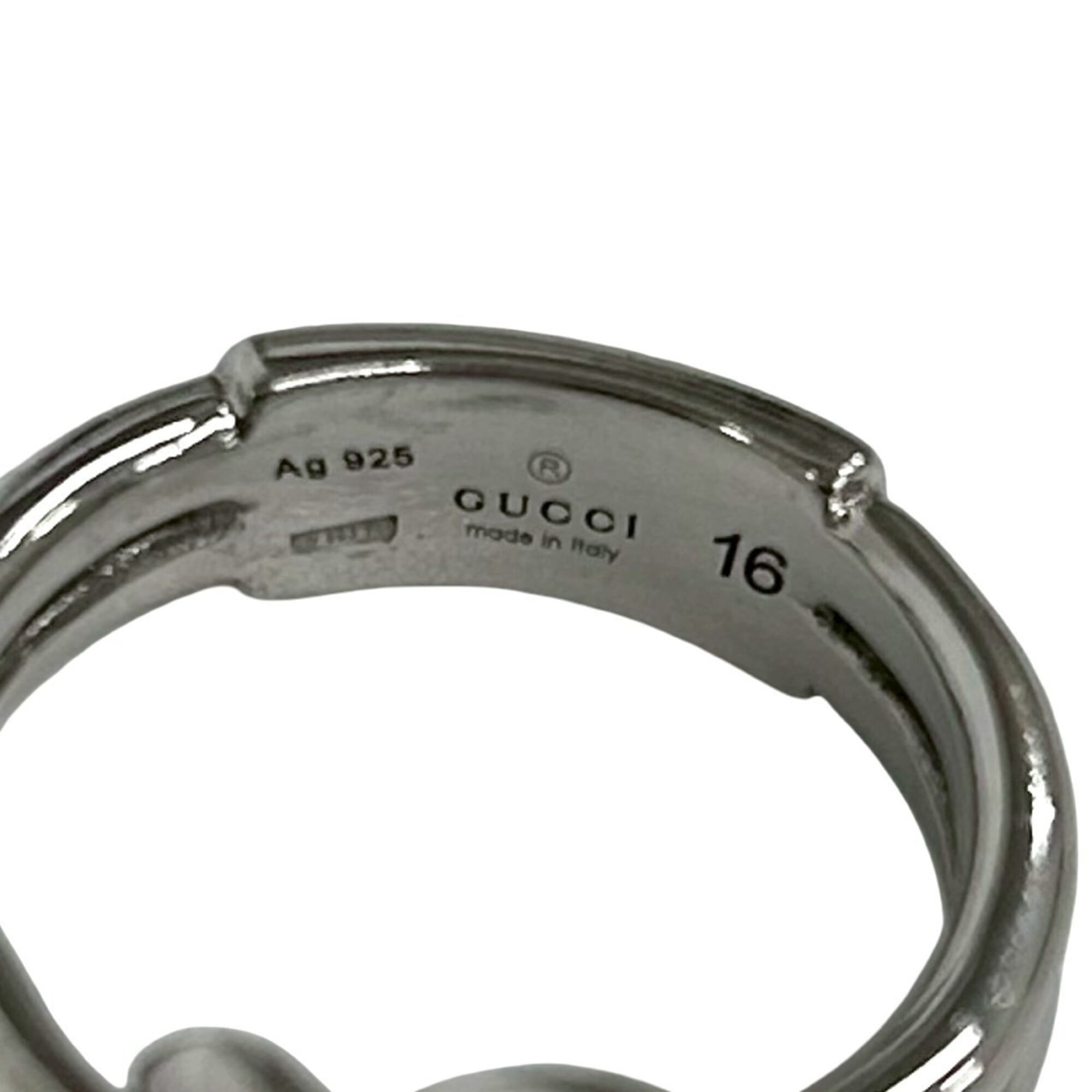 Gucci Silver Silver 925 Band Ring (Pre-Owned)