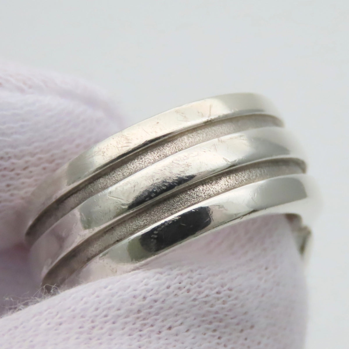 Tiffany Silver Silver 925 Band Ring (Pre-Owned)