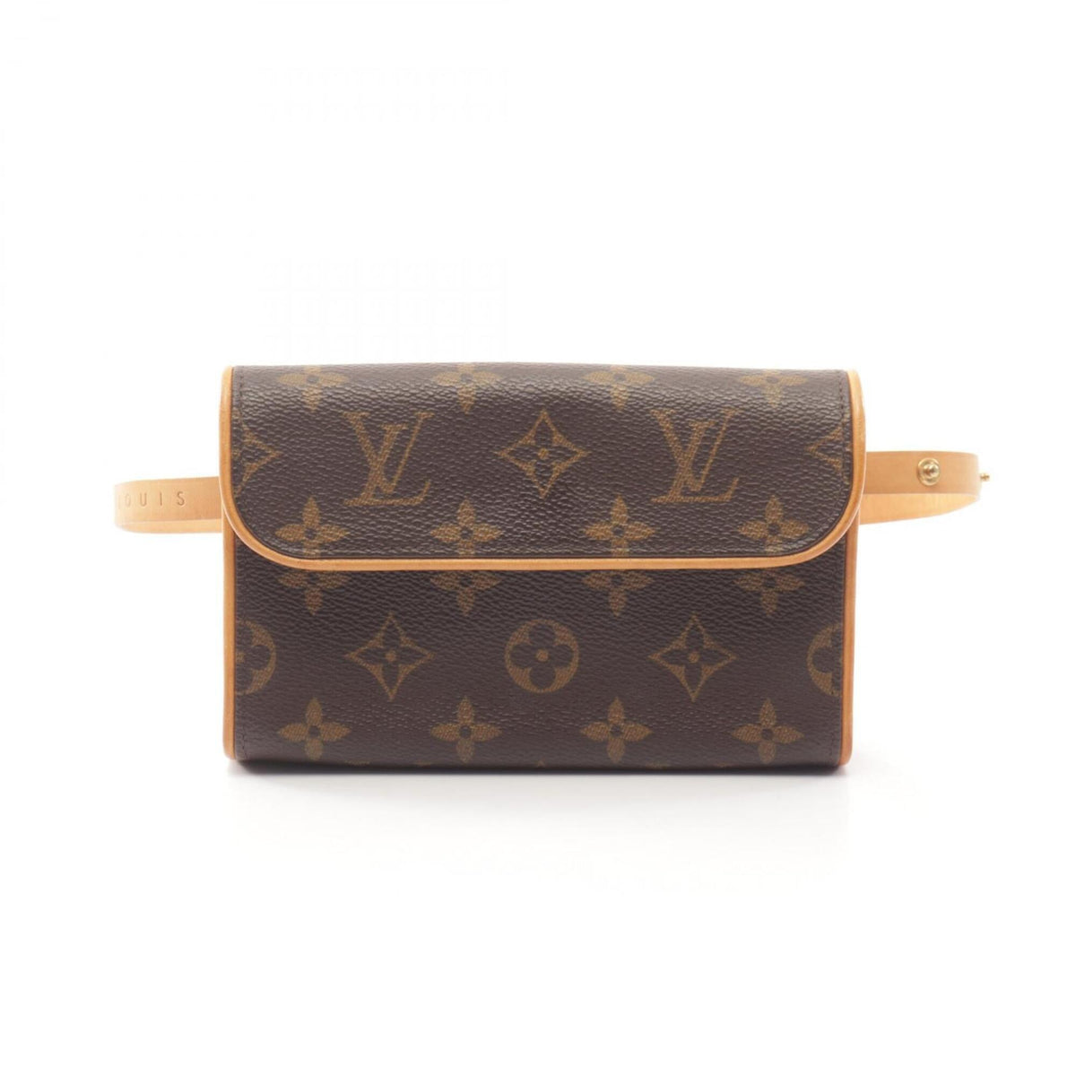 Louis Vuitton Brown Pvc Coated Canvas Leather Fanny Pack Handbag (Pre-Owned)