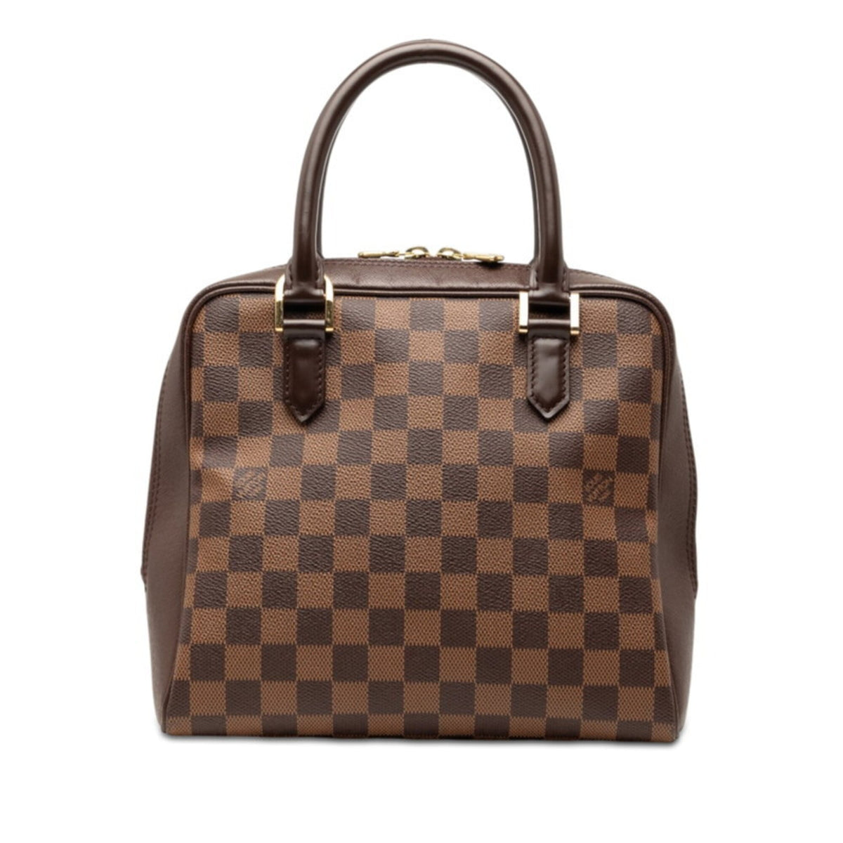 Louis Vuitton Damier Brown Damier Canvas Leather Handbag (Pre-Owned)