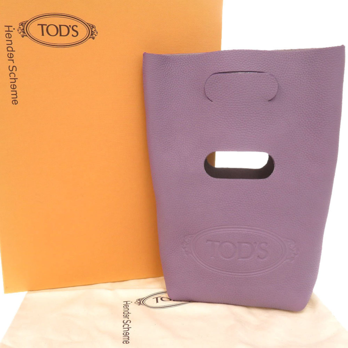 Tod's Purple Leather Handbag (Pre-Owned)