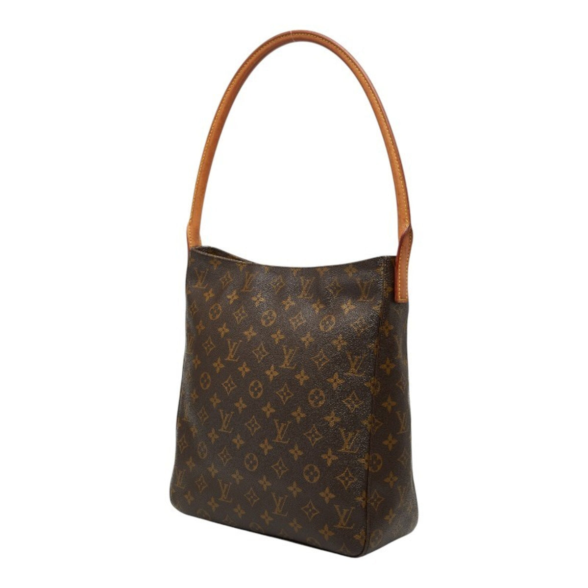 Louis Vuitton Monogram Brown Pvc Leather Handbag Shoulder Bag (Pre-Owned)