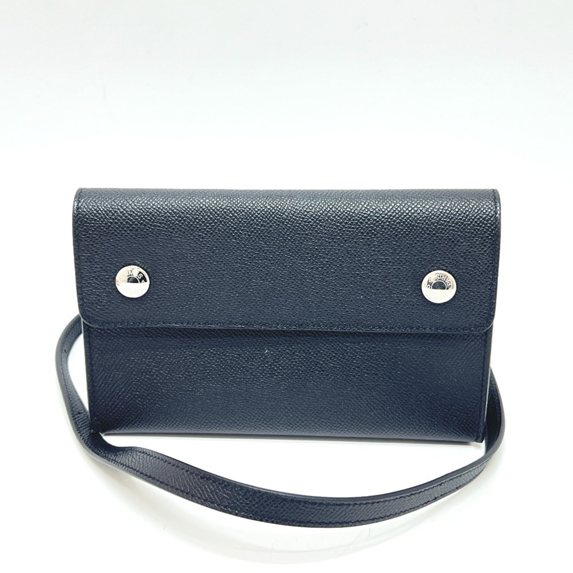 Hermes Black Epsom Leather Shoulder Bag (Pre-Owned)