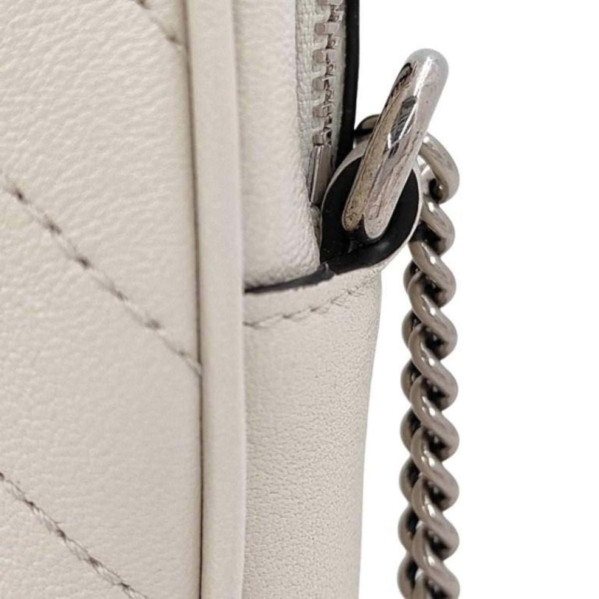 Gucci White Leather Crossbody Bag Shoulder Bag (Pre-Owned)