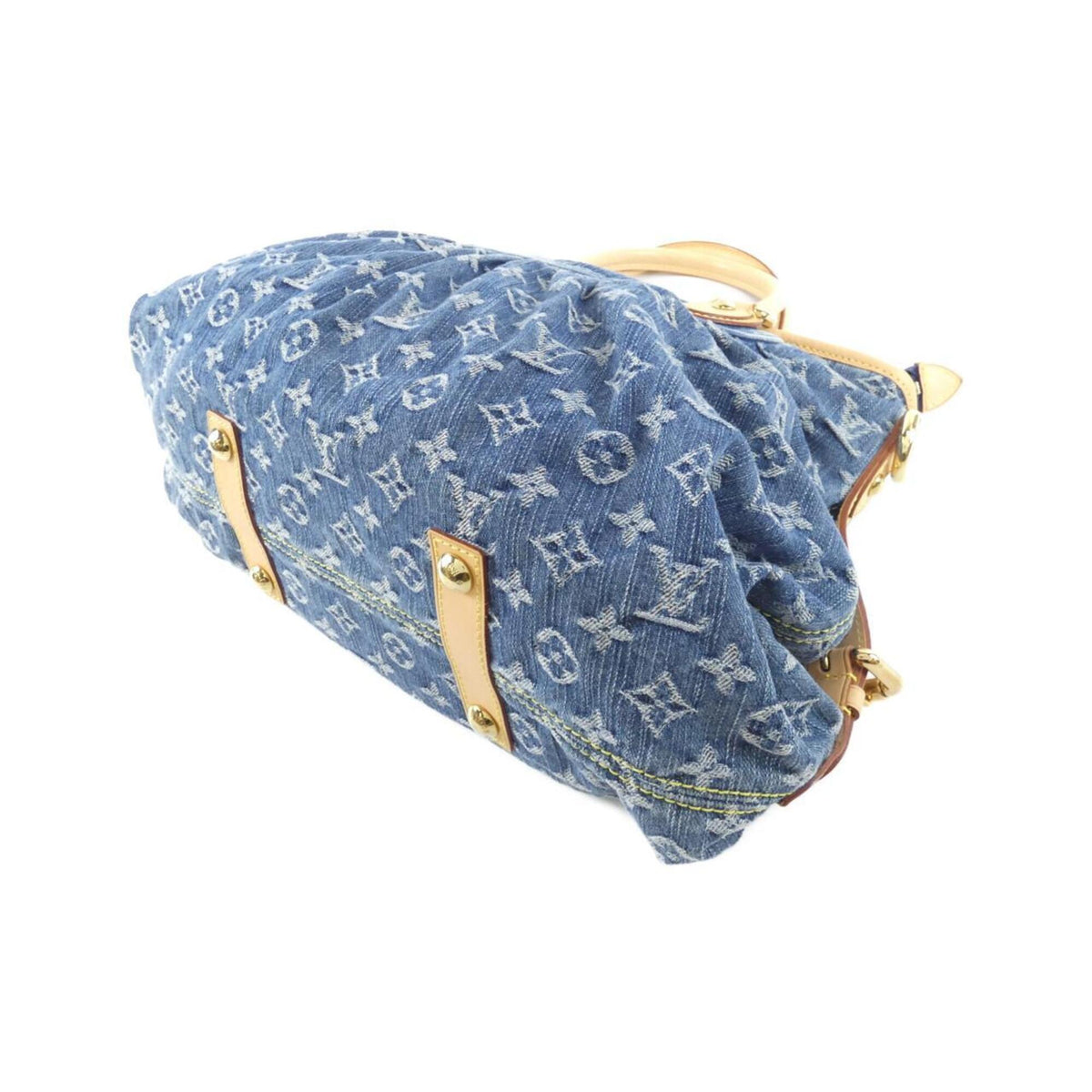 Louis Vuitton Monogram Denim Blue Monogram Denim Handbag (Pre-Owned)