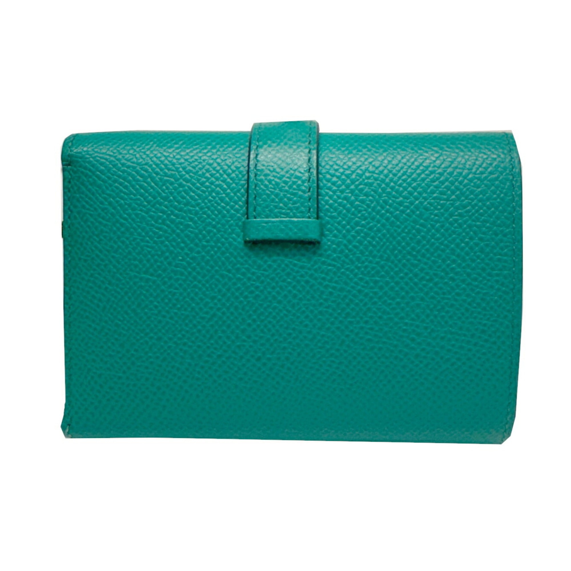 Hermes Green Epsom Leather Wallet (Tri-Fold) (Pre-Owned)