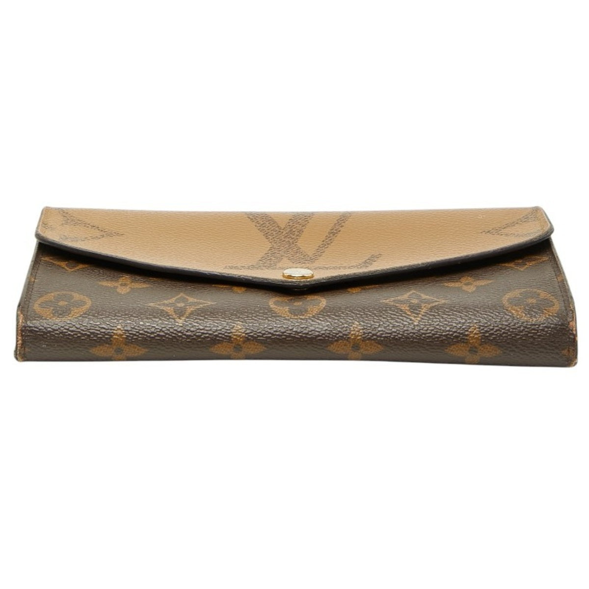 Louis Vuitton Brown Pvc Leather Long Wallet (Bi-Fold) (Pre-Owned)