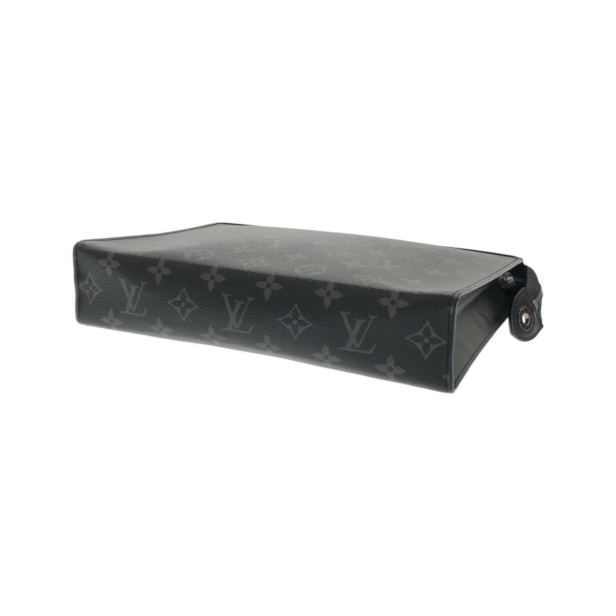 Louis Vuitton Monogram Eclipse Black Coated Canvas Handbag Pochette (Pre-Owned)