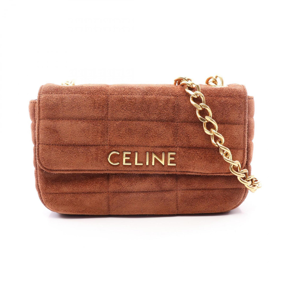 Celine Brown Suede Shoulder Bag (Pre-Owned)