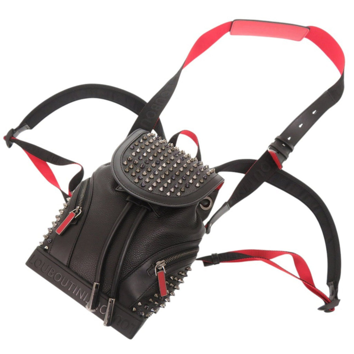 Christian Louboutin Black Leather Shoulder Bag (Pre-Owned)