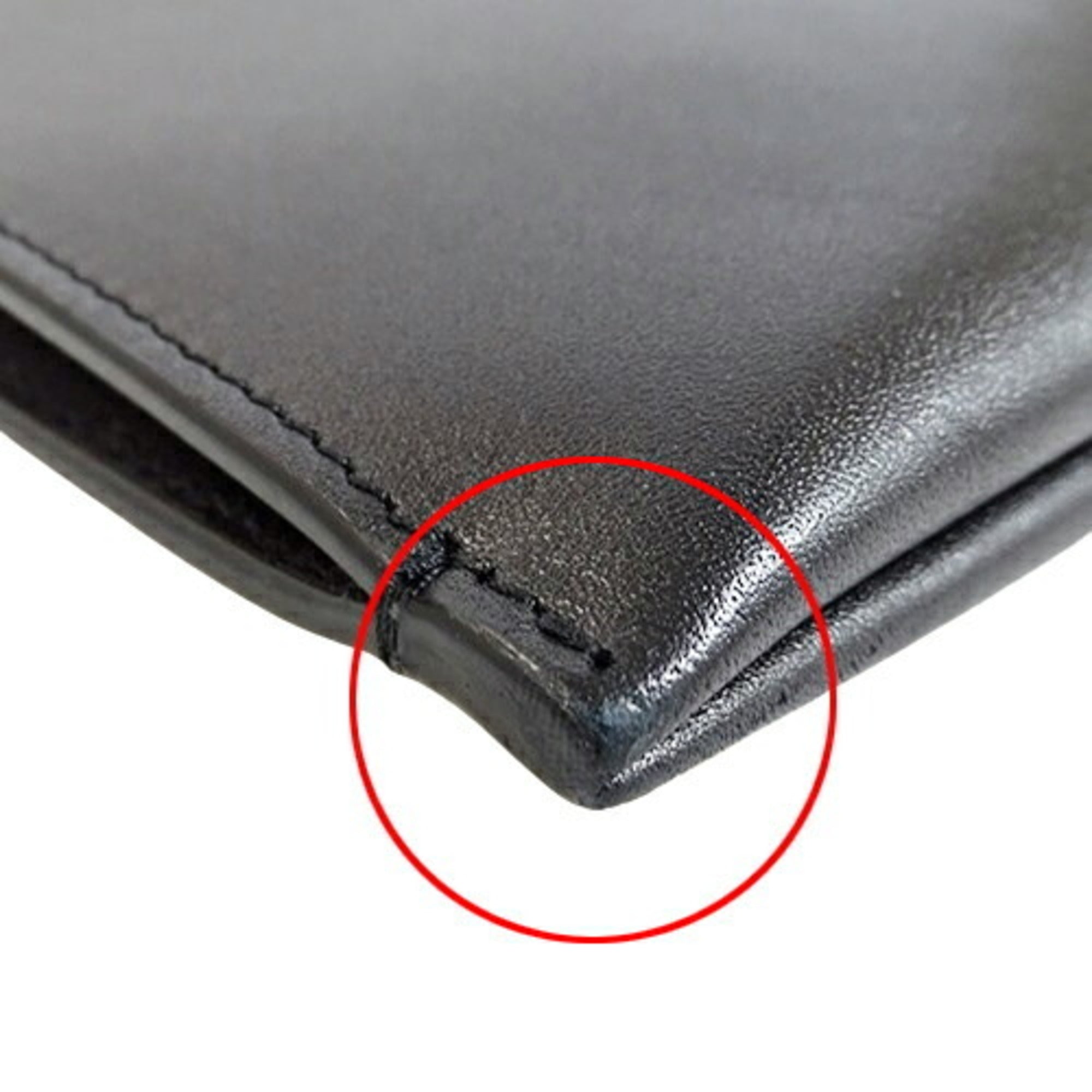 Saint Laurent Black Leather Clutch Bag (Pre-Owned)