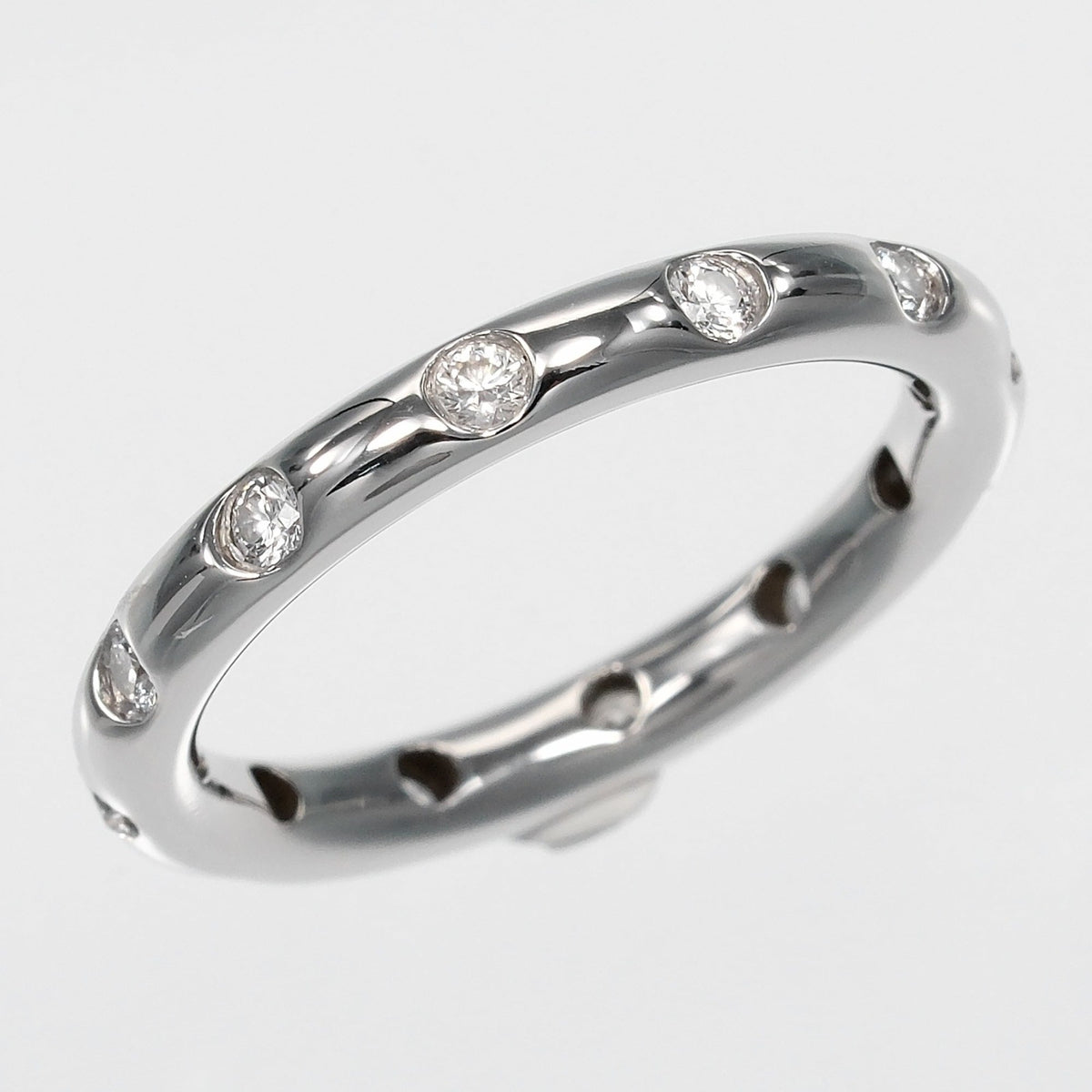 Tiffany Silver Platinum 950 Band Ring (Pre-Owned)