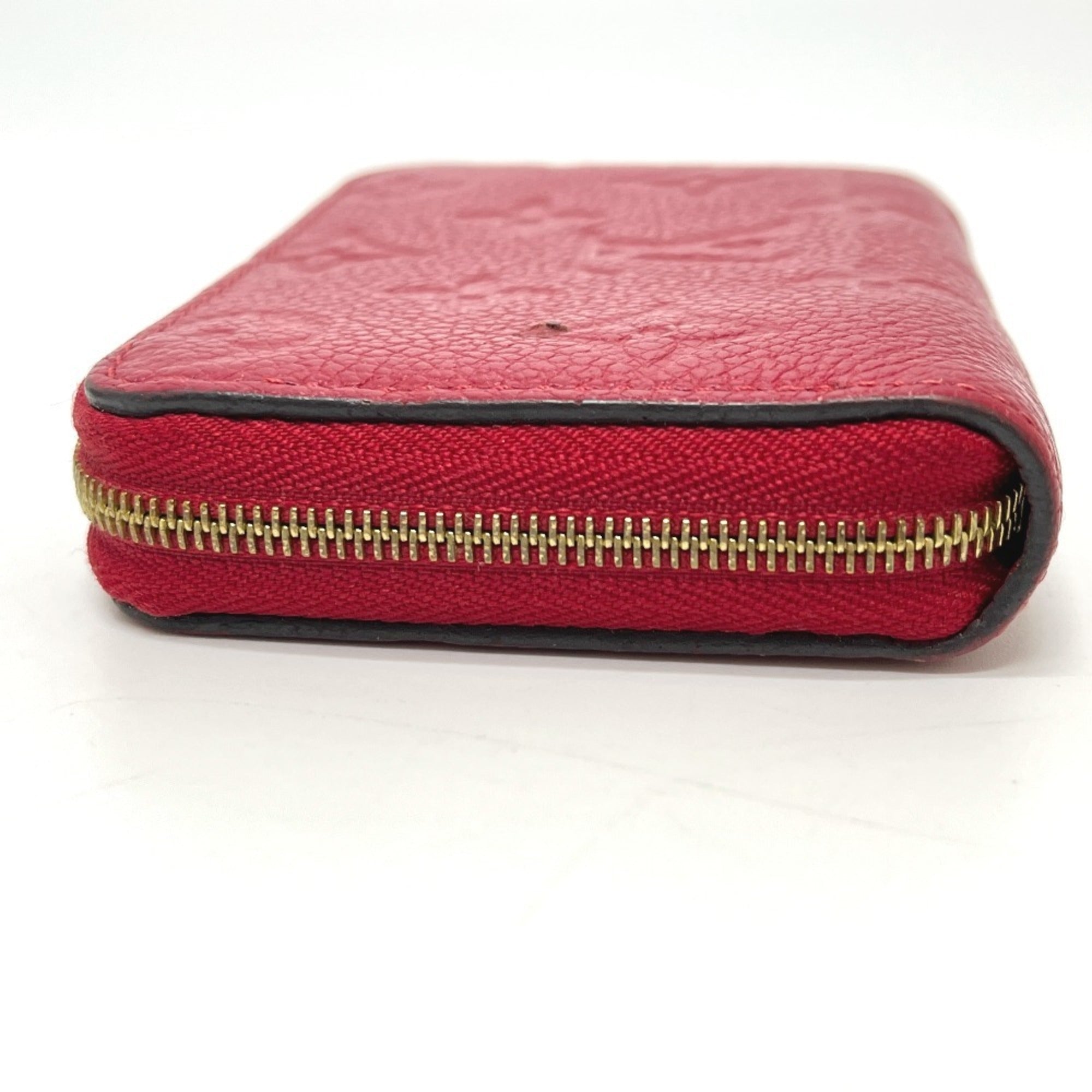 Louis Vuitton Monogram Empreinte Red Color Monogram Empreinte Coin Purse/Coin Case (Pre-Owned)
