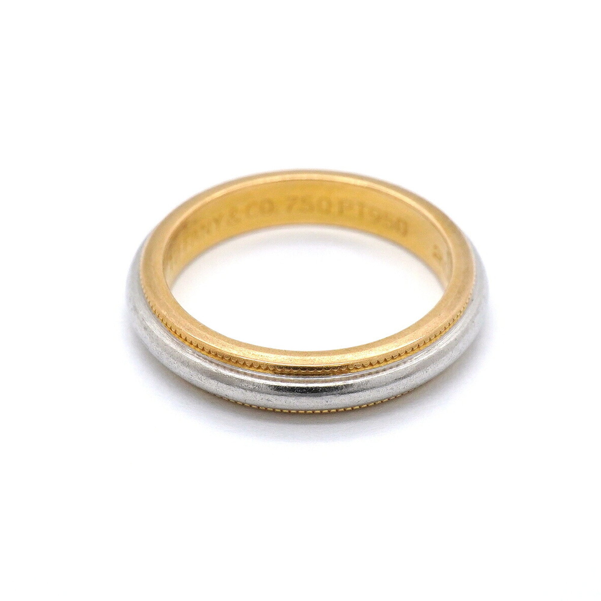 Tiffany Yellow Gold (18K) Platinum 950 Band Ring (Pre-Owned)