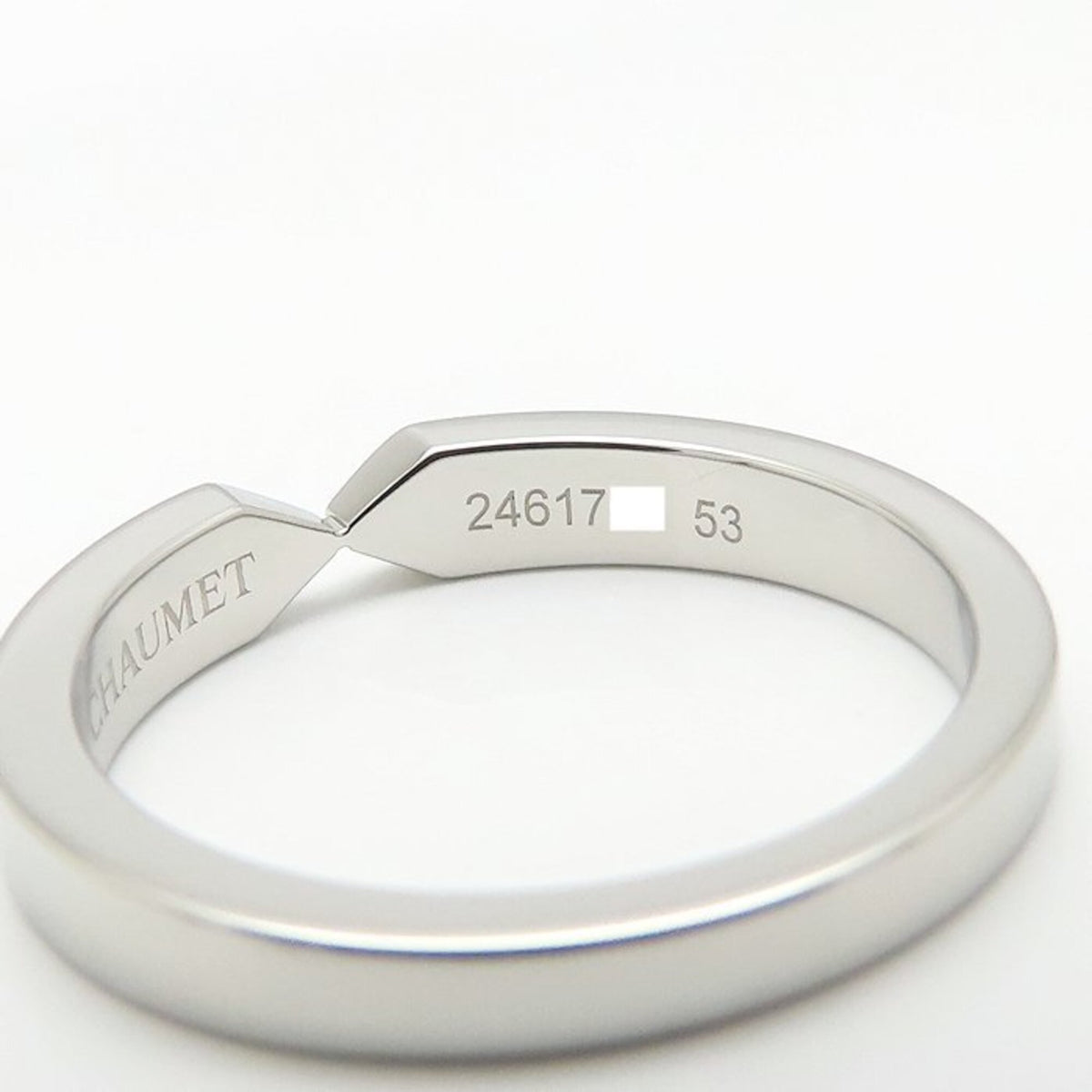Chaumet Silver Platinum 950 Wedding Ring (Pre-Owned)