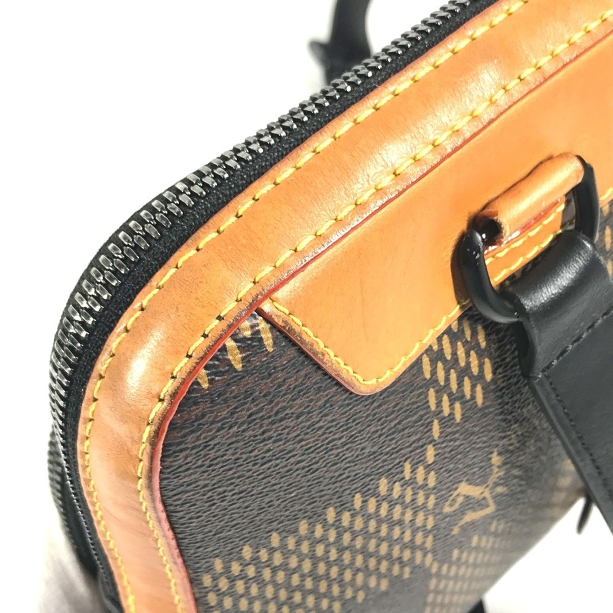 Louis Vuitton Brown Damier Canvas Galle Monogram Monogram Damier Canvas Shoulder Bag Sling Bag (Pre-Owned)