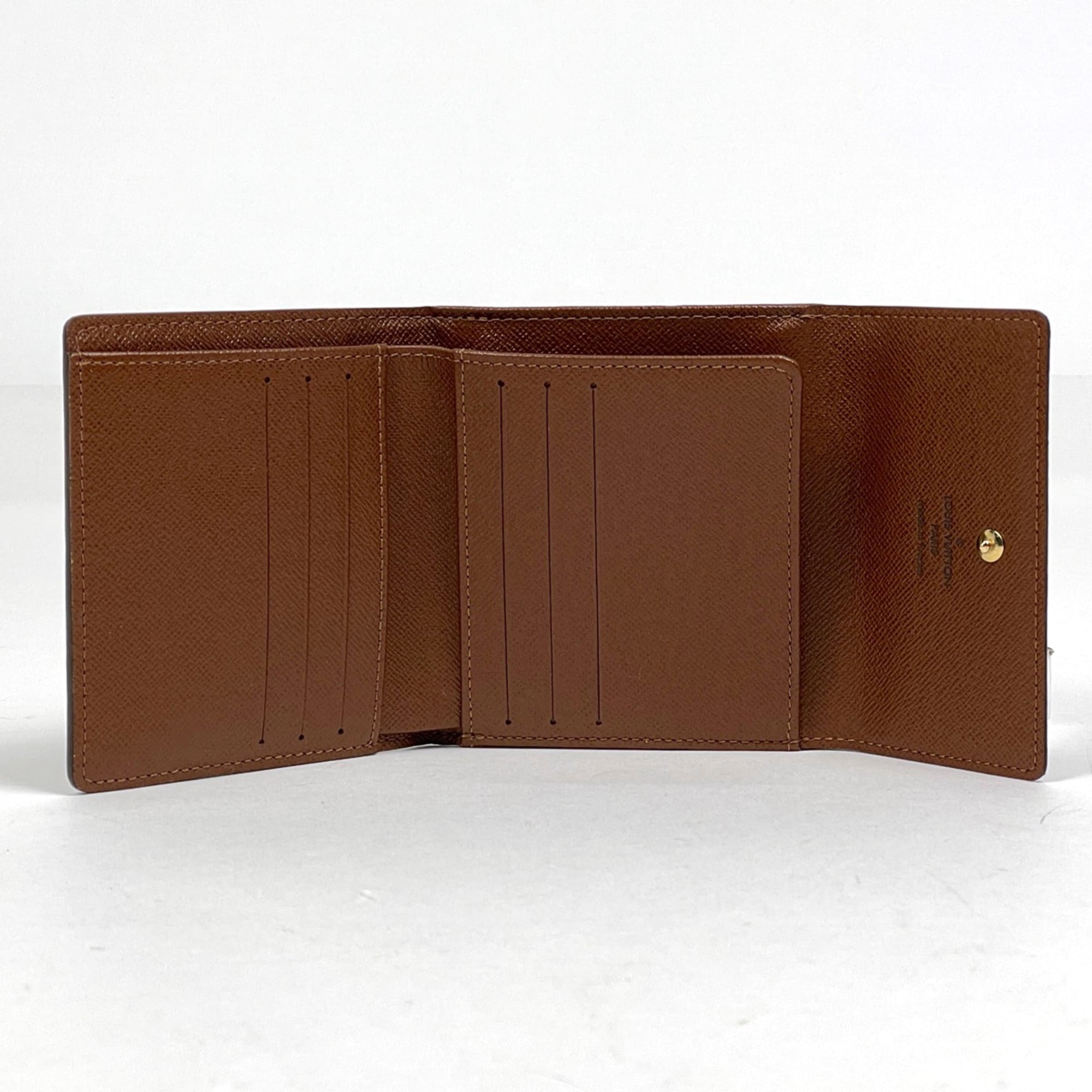 Louis Vuitton Brown Monogram Wallet (Tri-Fold) (Pre-Owned)