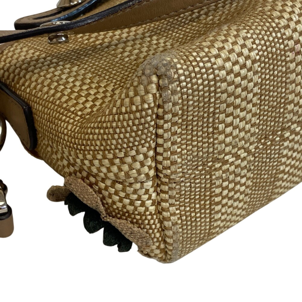 Fendi Beige Straw Handbag (Pre-Owned)