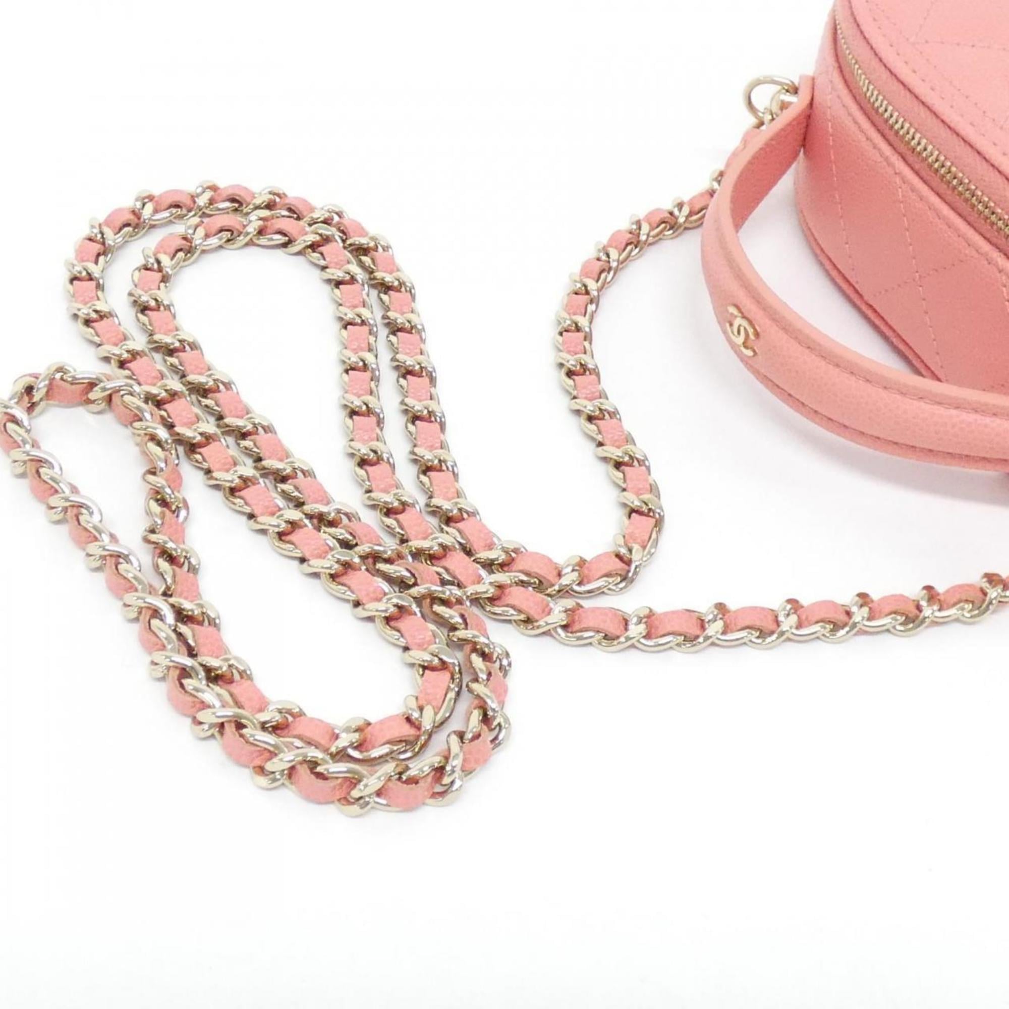 Chanel Pink Grained Calfskin Handbag (Pre-Owned)