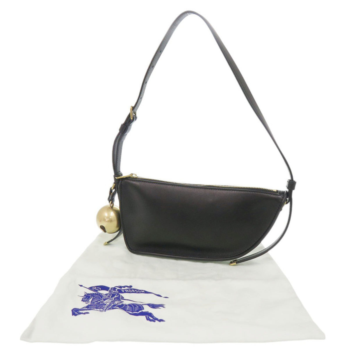Burberry Black Leather Shoulder Bag (Pre-Owned)